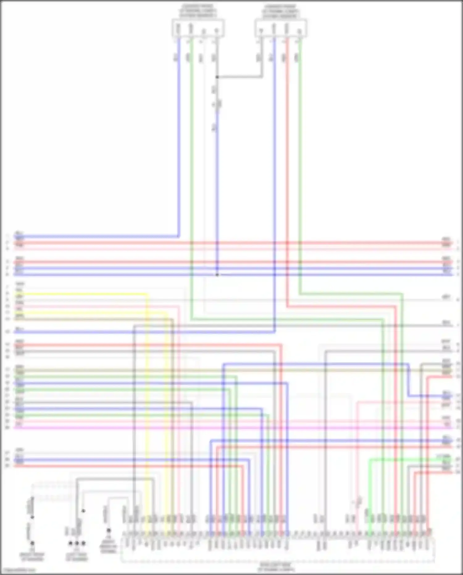 Wiring diagram oxygen sensor 1 for Toyota Avalon XX50 (2018-2024) (1 of 1)
