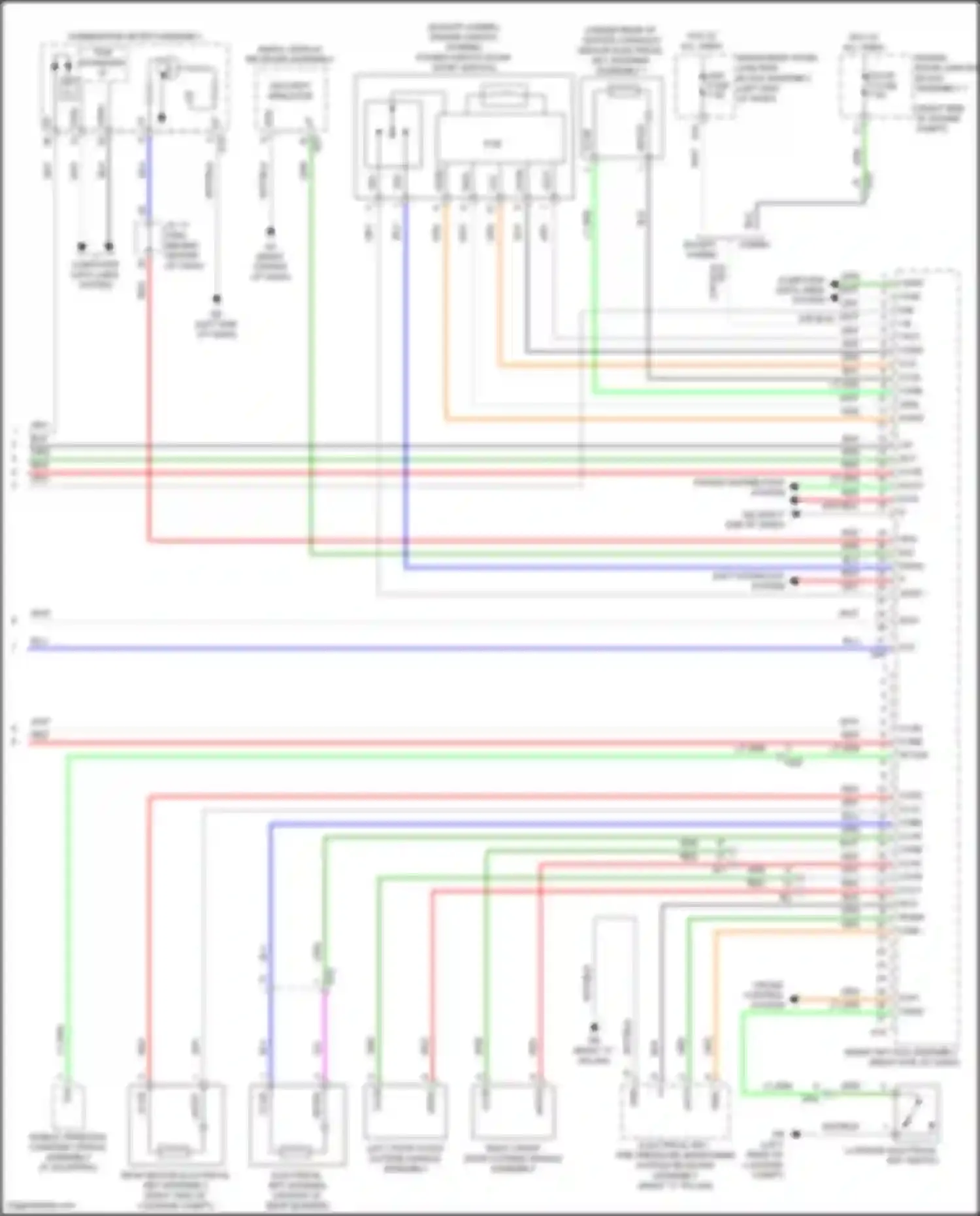 Wiring diagram pcb cp for Toyota Avalon XX50 (2018-2024) (1 of 6)