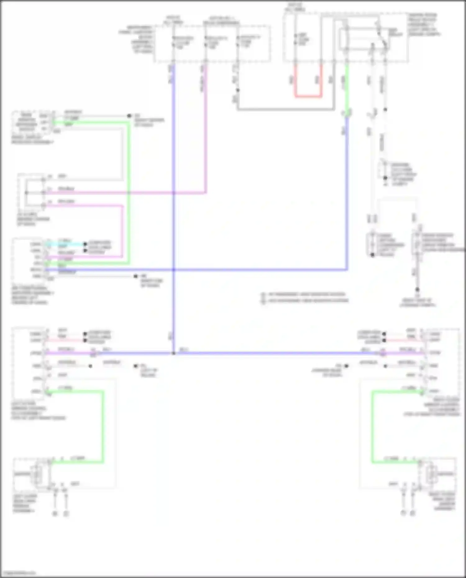 Wiring diagram radio, display receiver assembly for Toyota Avalon XX50 (2018-2024) (2 of 40)