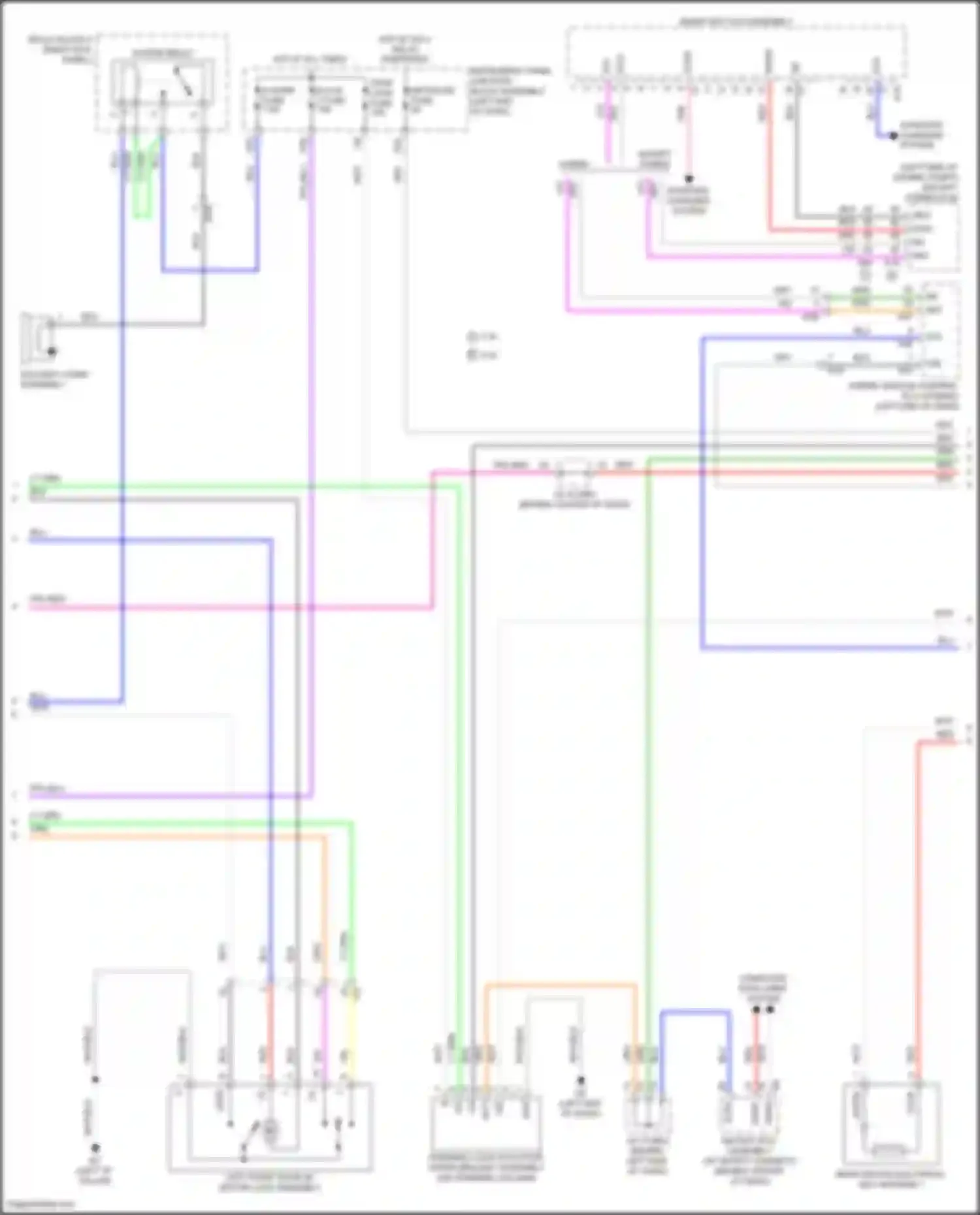 Wiring diagram relay block 5 for Toyota Avalon XX50 (2018-2024) (1 of 2)
