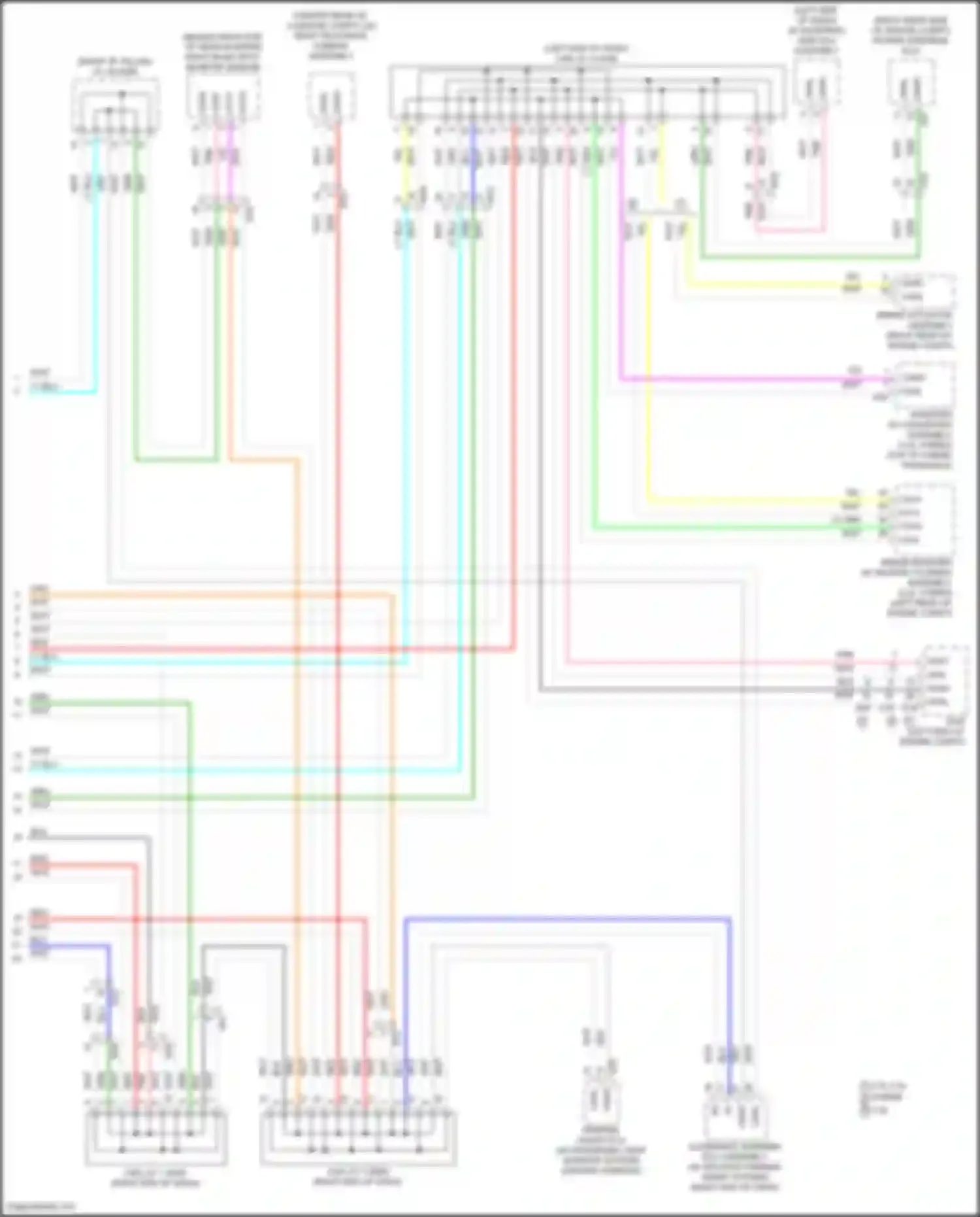 Wiring diagram right end of dash) for Toyota Avalon XX50 (2018-2024) (9 of 26)