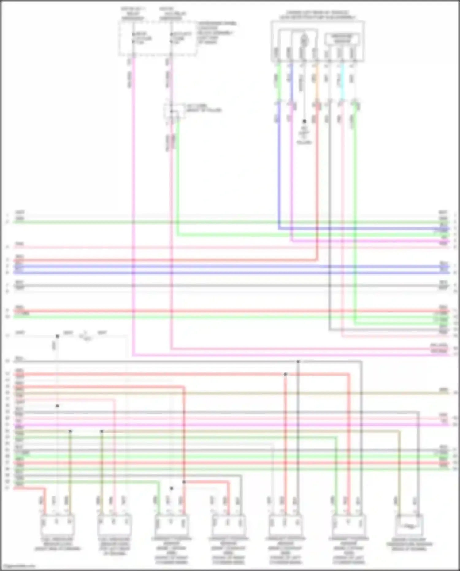 Wiring diagram (right side of engine for Toyota Avalon XX50 (2018-2024) (1 of 1)