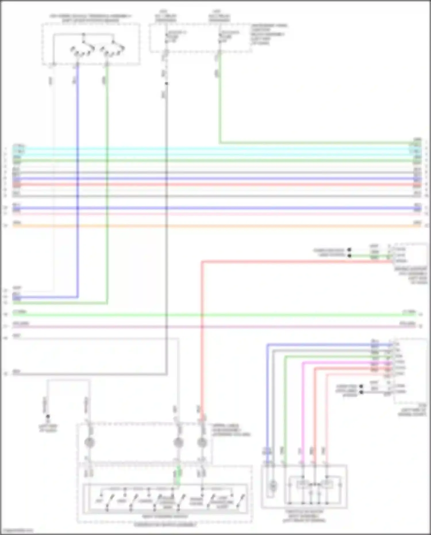 Wiring diagram steering column) for Toyota Avalon XX50 (2018-2024) (12 of 27)