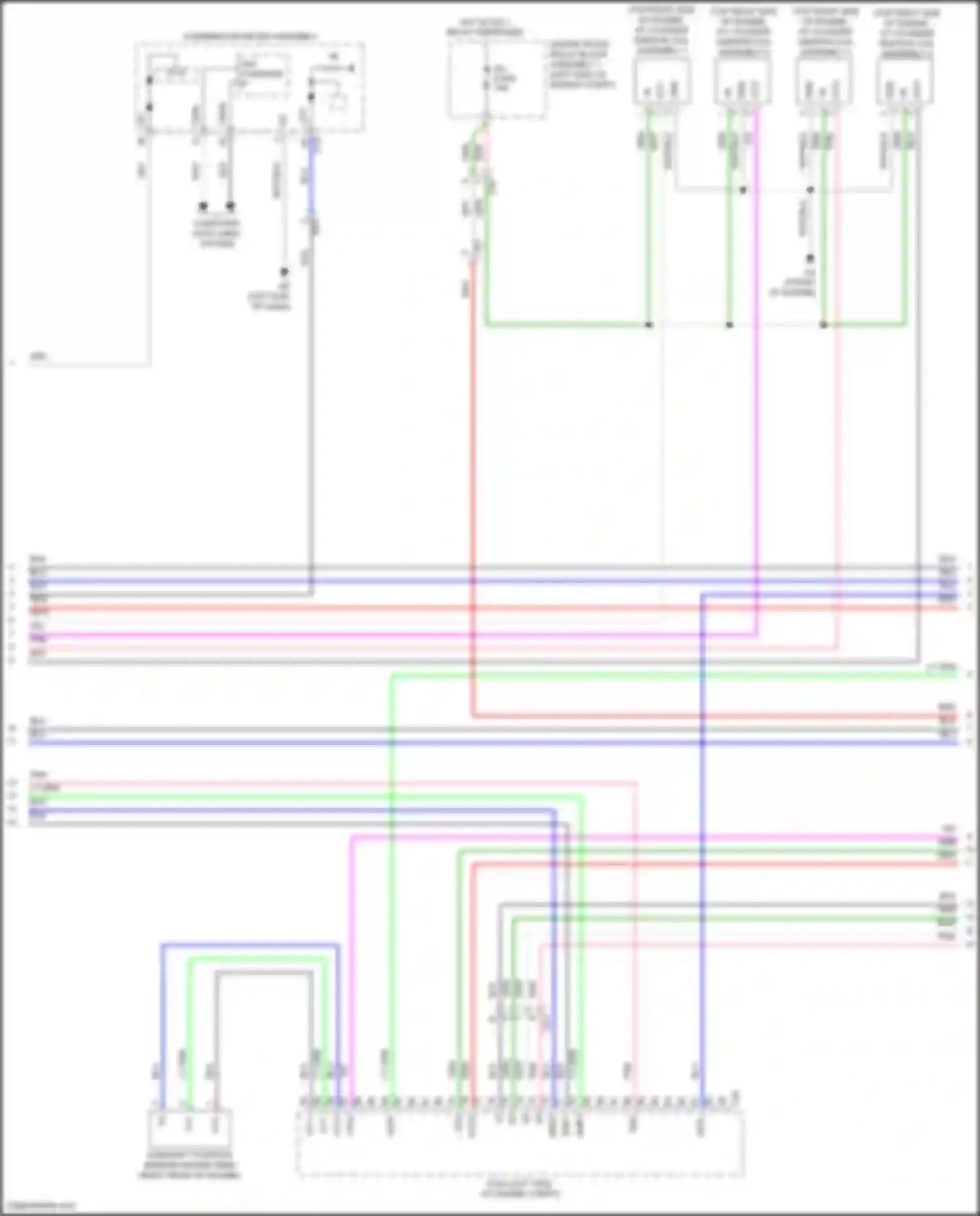 Wiring diagram vvi+ for Toyota Avalon XX50 (2018-2024) (2 of 2)