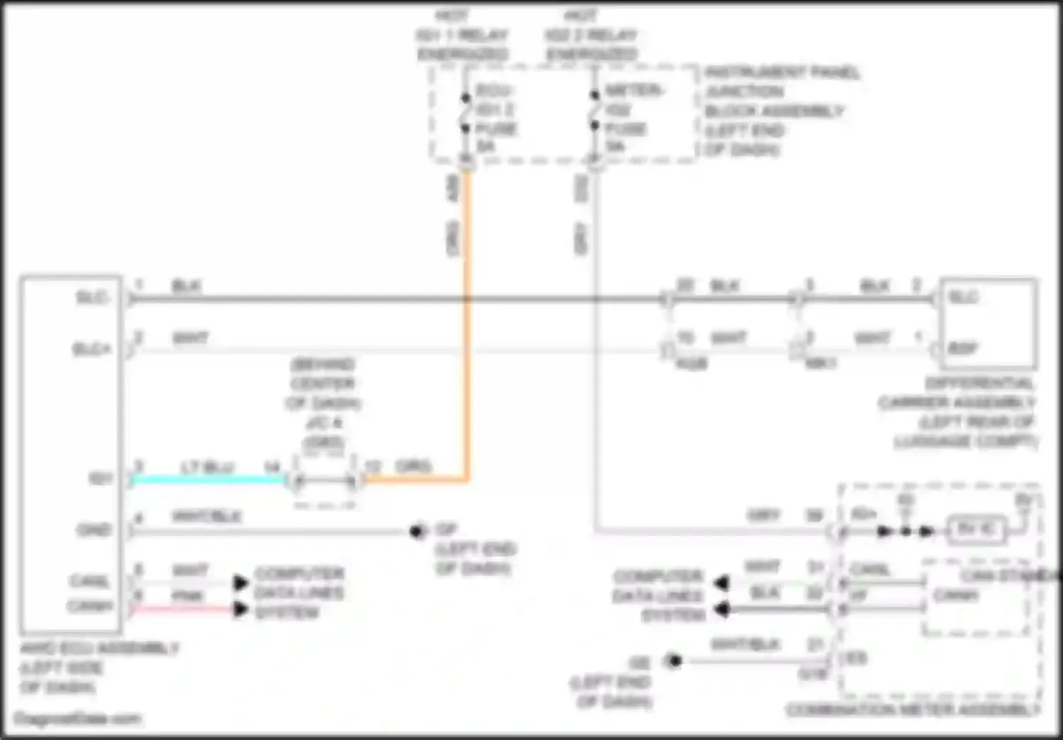 Wiring diagram wht/blk for Toyota Avalon XX50 (2018-2024) (121 of 167)