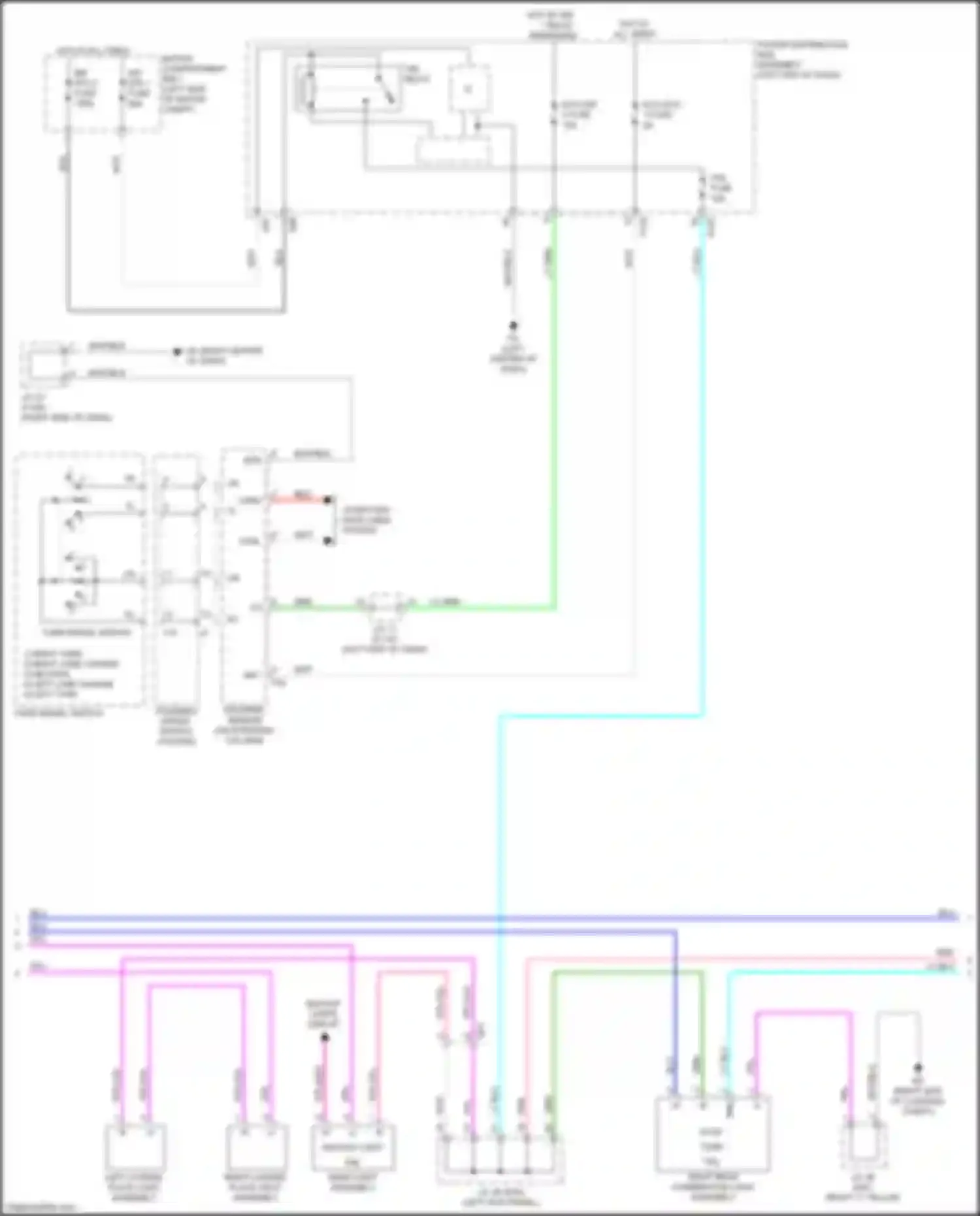 bZ4X Toyota I (2022-2024): Exterior lamps circuit (2 of 3)