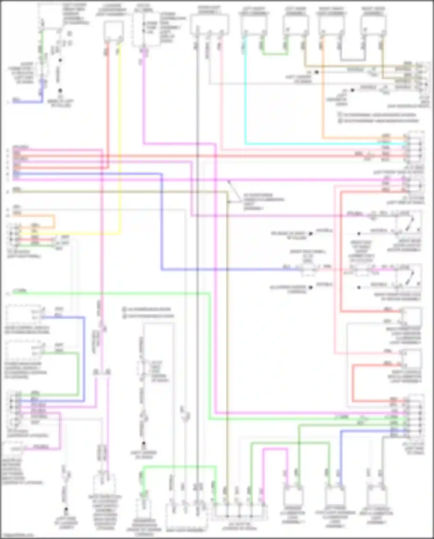 bZ4X Toyota I (2022-2024): Courtesy lamps circuit (2 of 2)