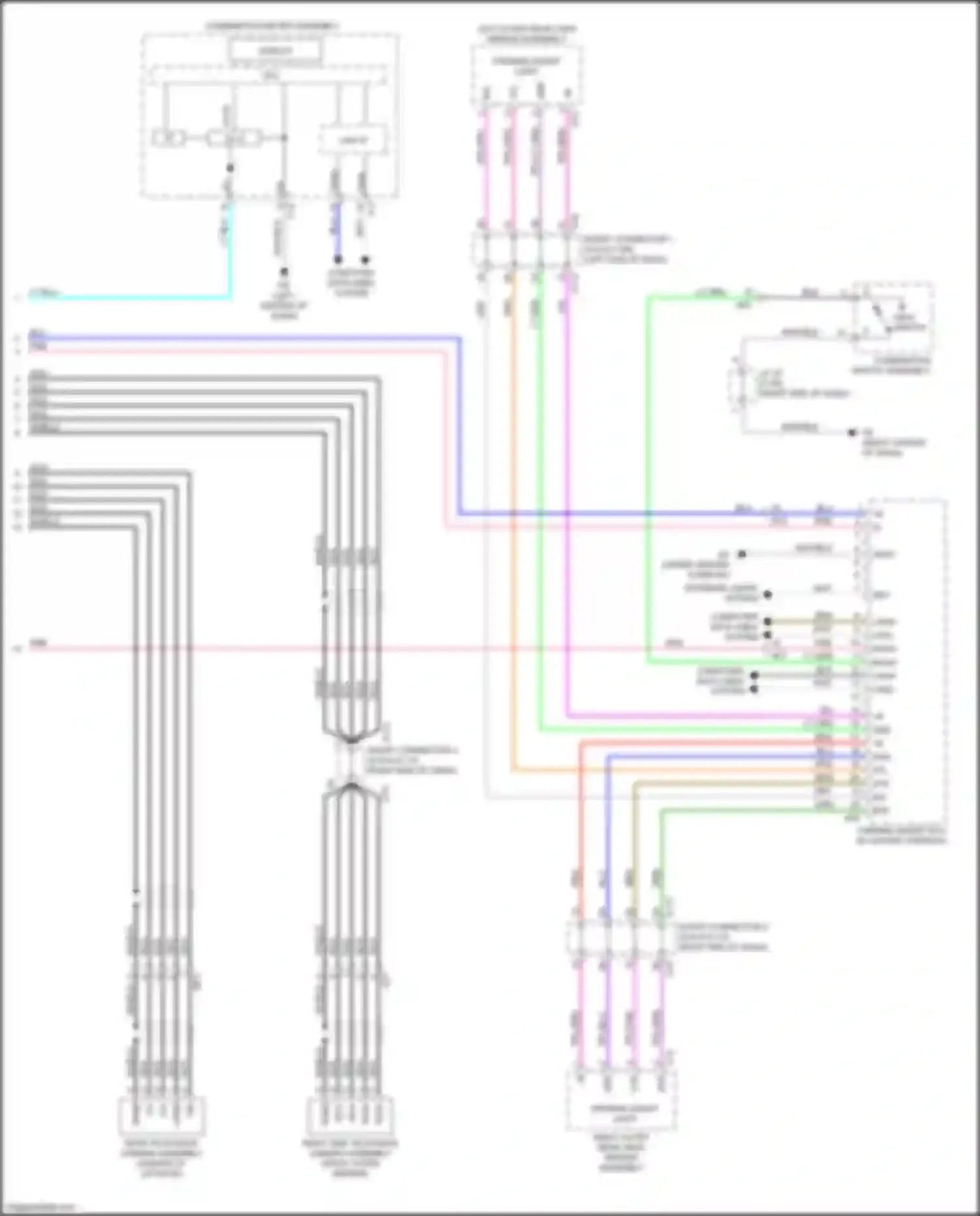 bZ4X Toyota I (2022-2024): Parking assistant circuit (2 of 2)