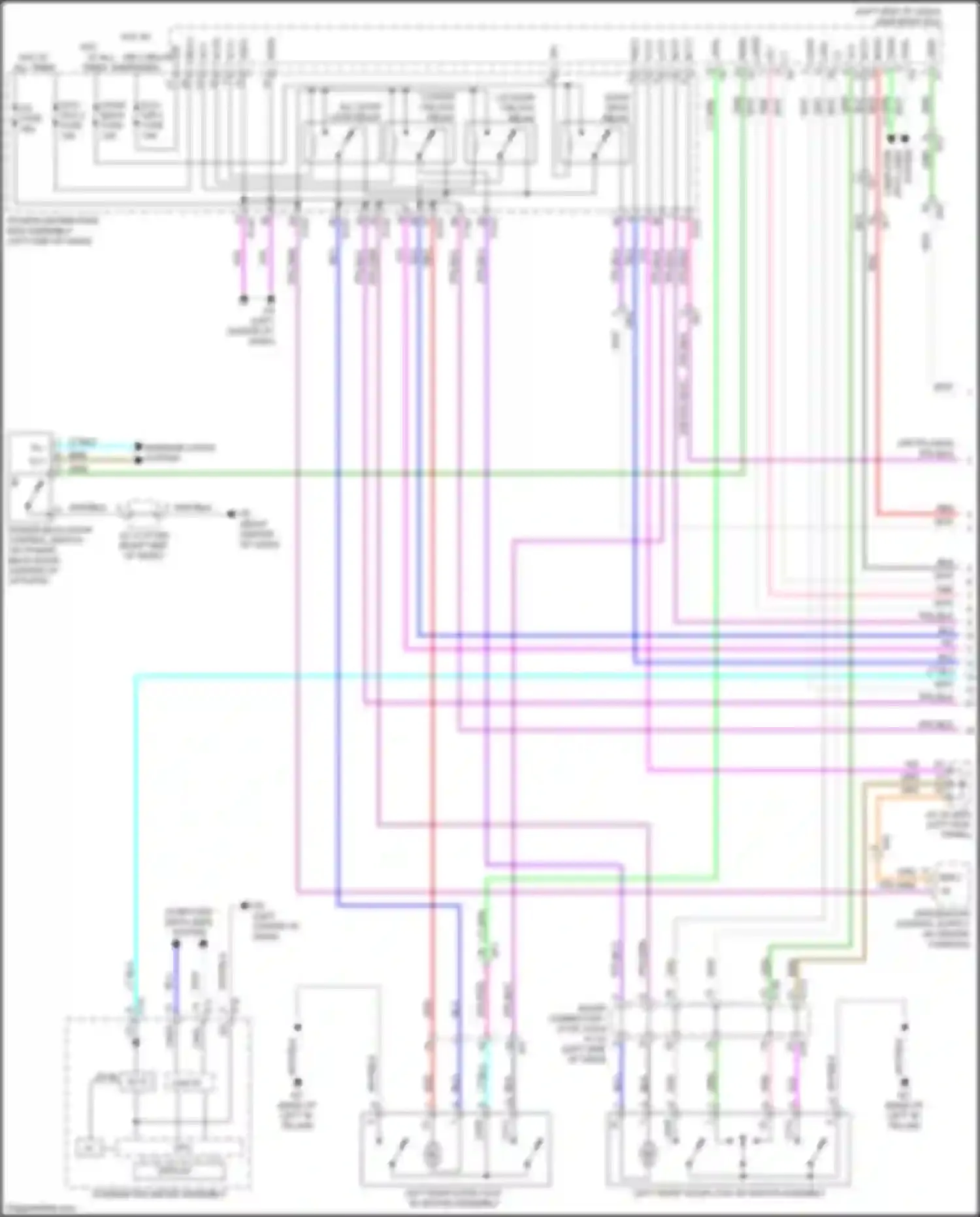 bZ4X Toyota I (2022-2024): Power door locks circuit, w/o smart key system (1 of 2)