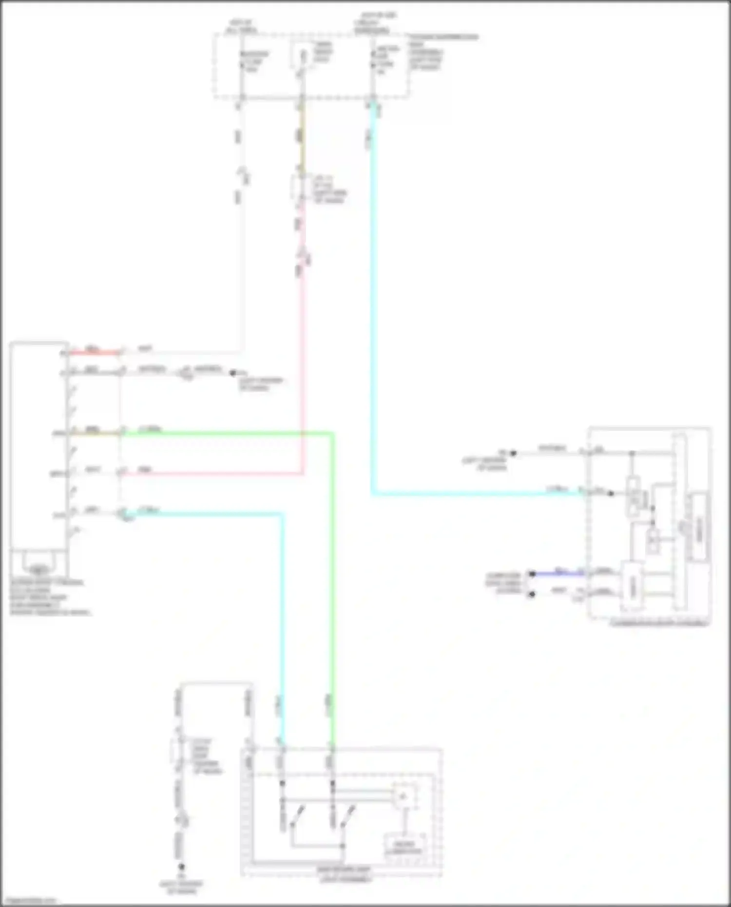 bZ4X Toyota I (2022-2024): Power top/sunroof circuit