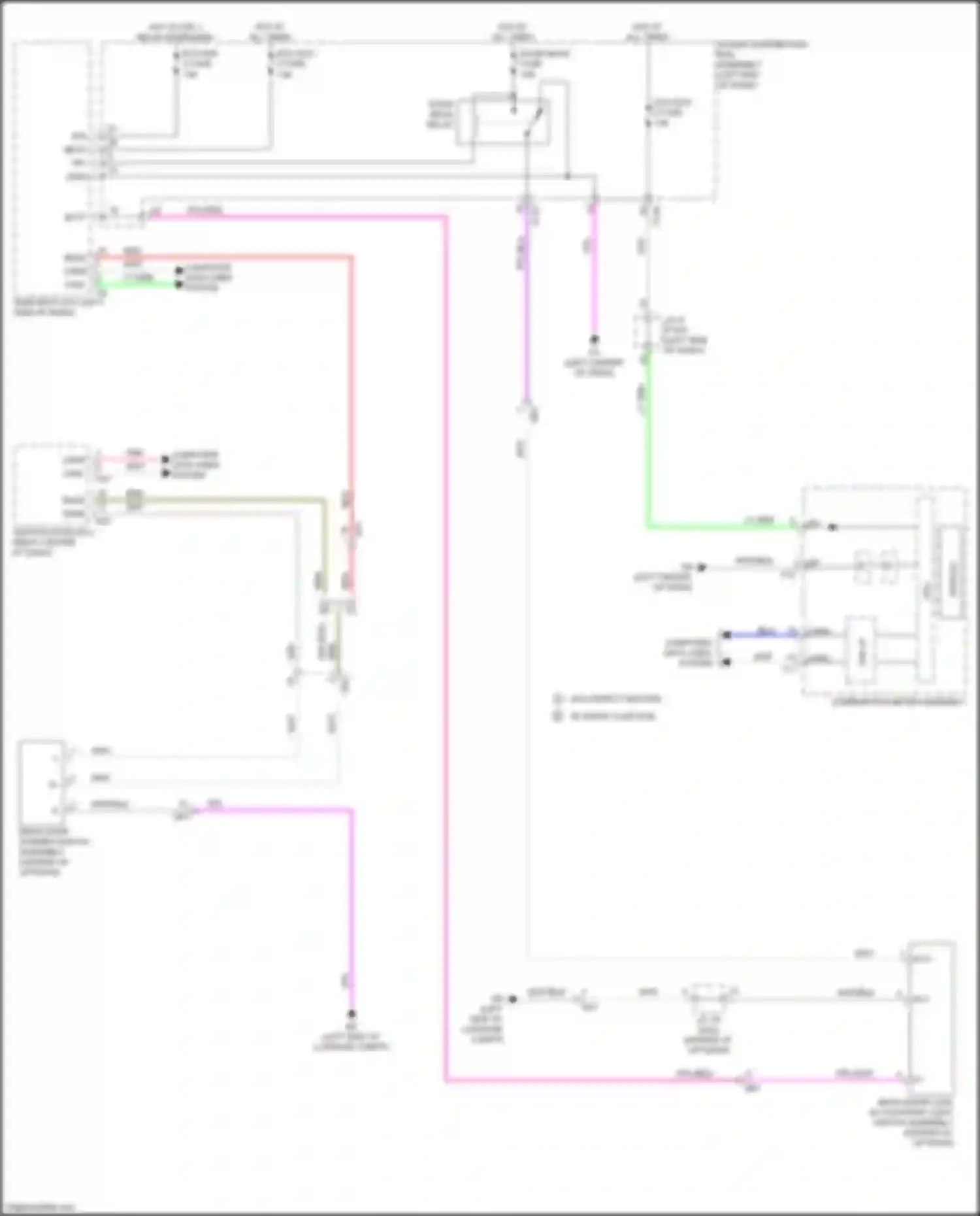 bZ4X Toyota I (2022-2024): Back door opener circuit, w/o power back door