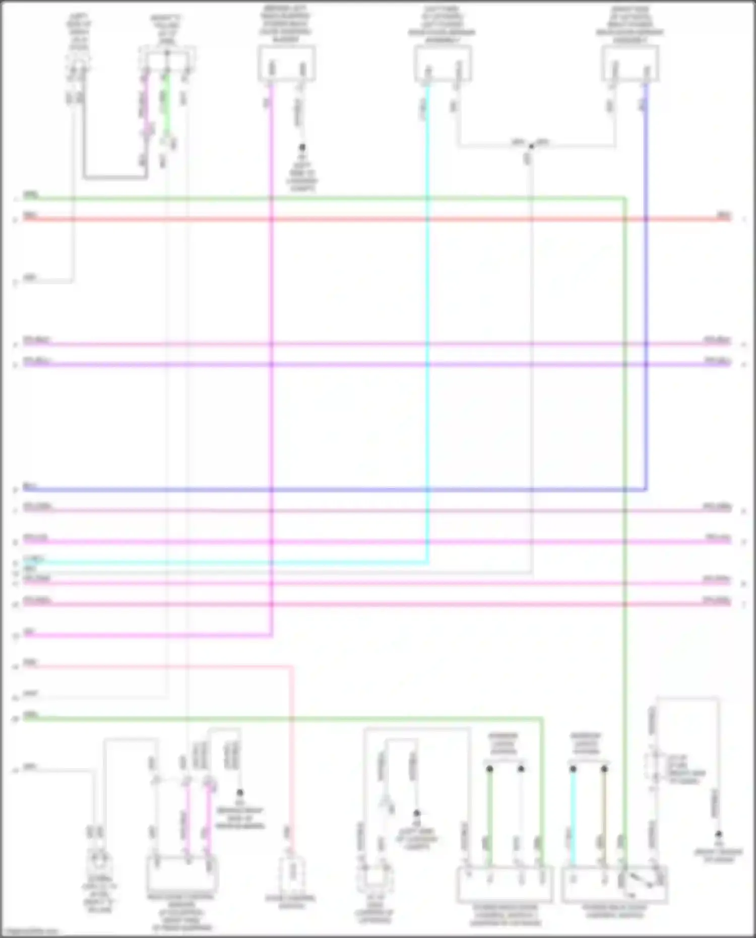 bZ4X Toyota I (2022-2024): Back door opener circuit, w/ power back door (2 of 3)