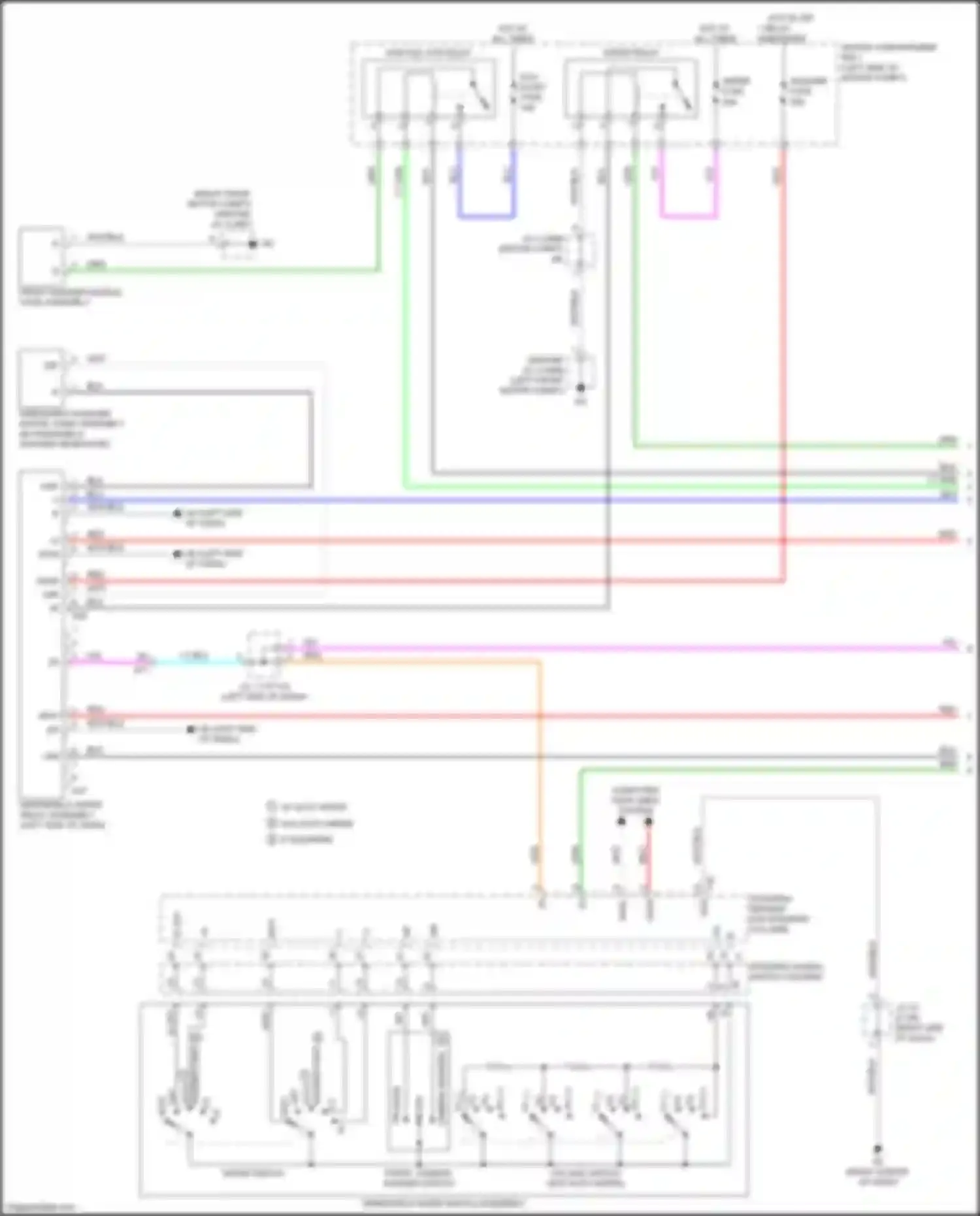 bZ4X Toyota I (2022-2024): Wiper/washer circuit (1 of 2)