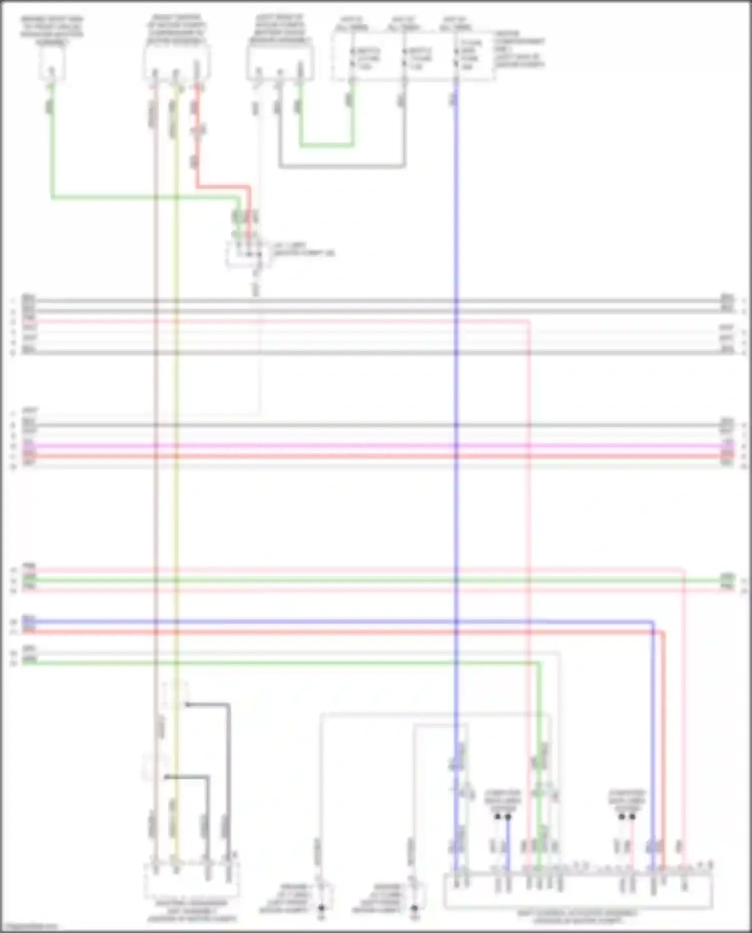 Wiring diagram battery state sensor assembly for Toyota bZ4X I (2022-2024) (2 of 2)