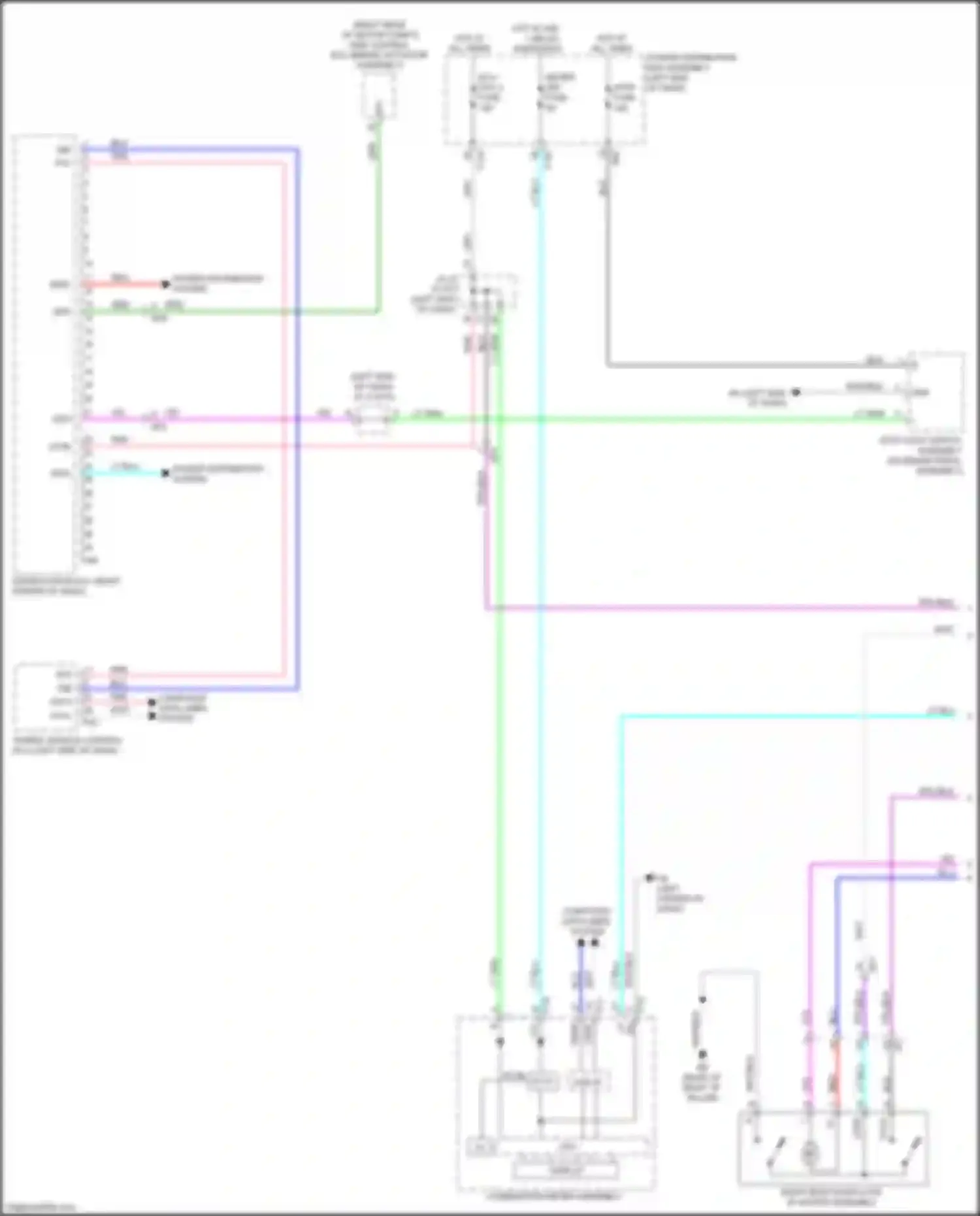 Wiring diagram combination meter assembly for Toyota bZ4X I (2022-2024) (32 of 36)
