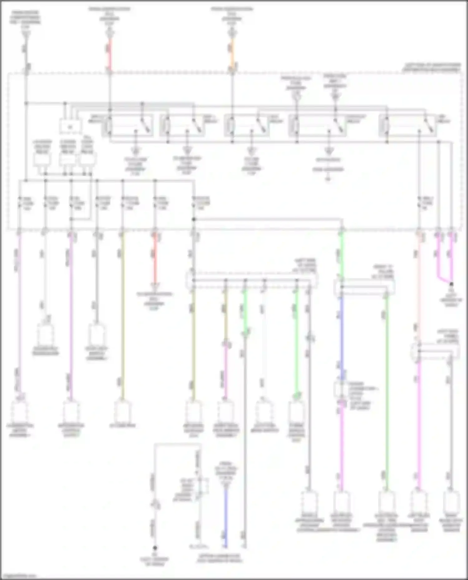 Wiring diagram d door unlock relay for Toyota bZ4X I (2022-2024) (4 of 6)