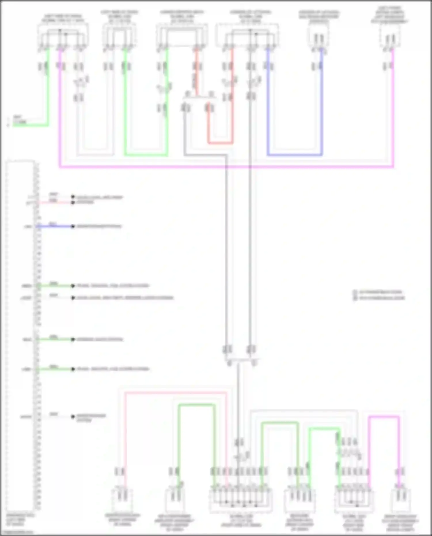 Wiring diagram door locks, anti-theft systems for Toyota bZ4X I (2022-2024) (2 of 2)