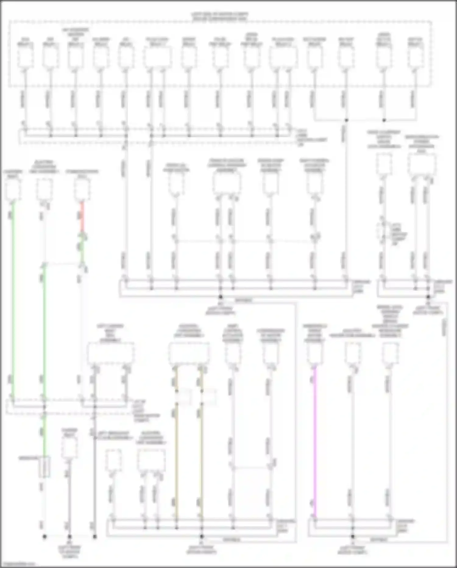 Wiring diagram electric heater sub-assembly for Toyota bZ4X I (2022-2024) (2 of 2)