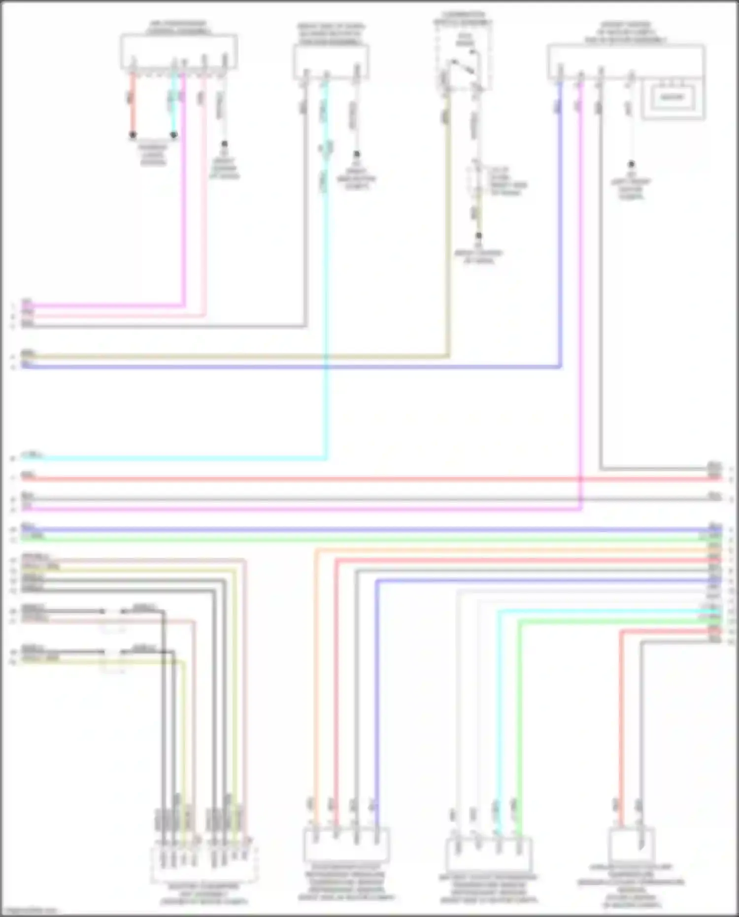 Wiring diagram fan w/ motor assembly for Toyota bZ4X I (2022-2024) (1 of 4)