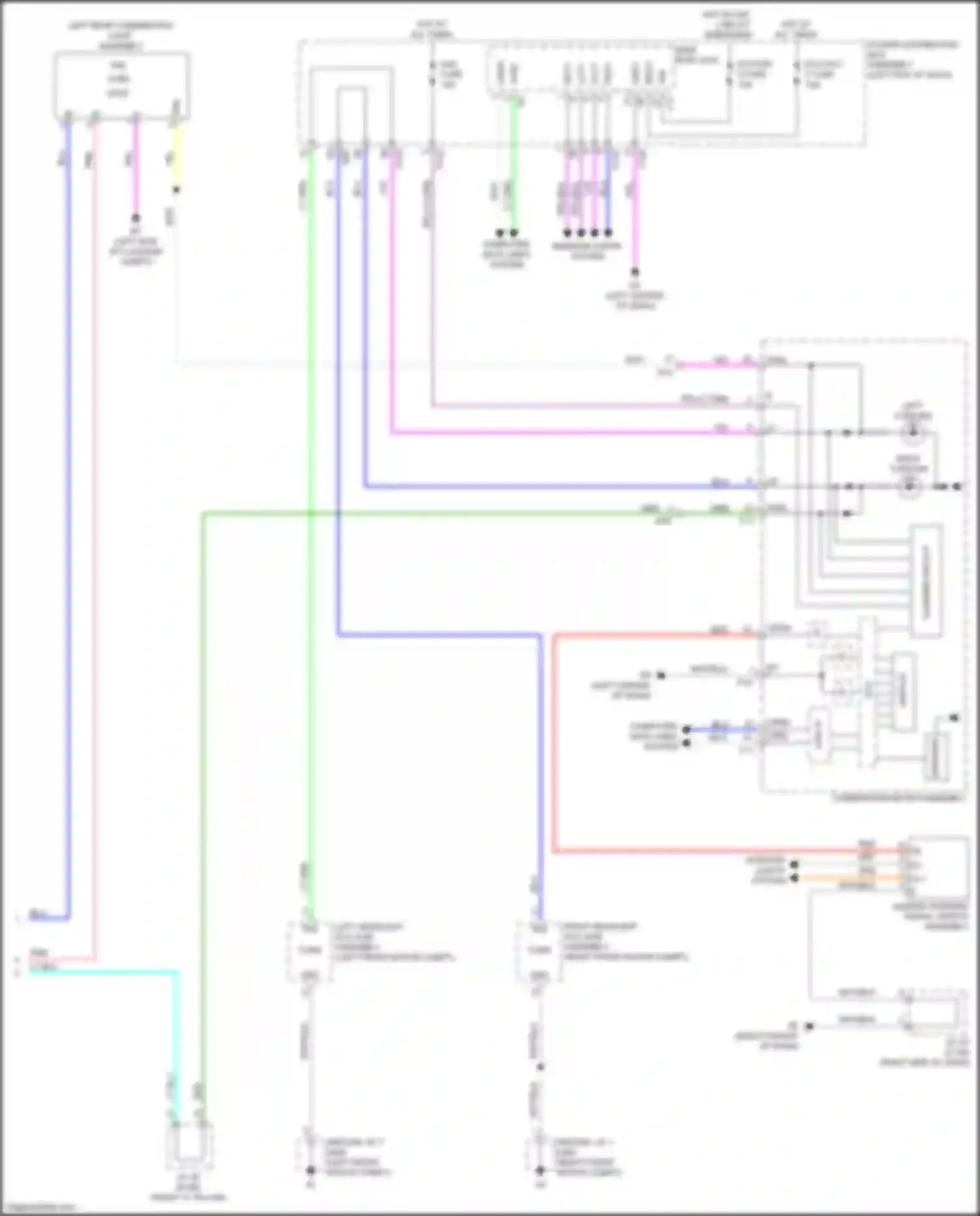 Wiring diagram flasher circuit for Toyota bZ4X I (2022-2024) (1 of 1)