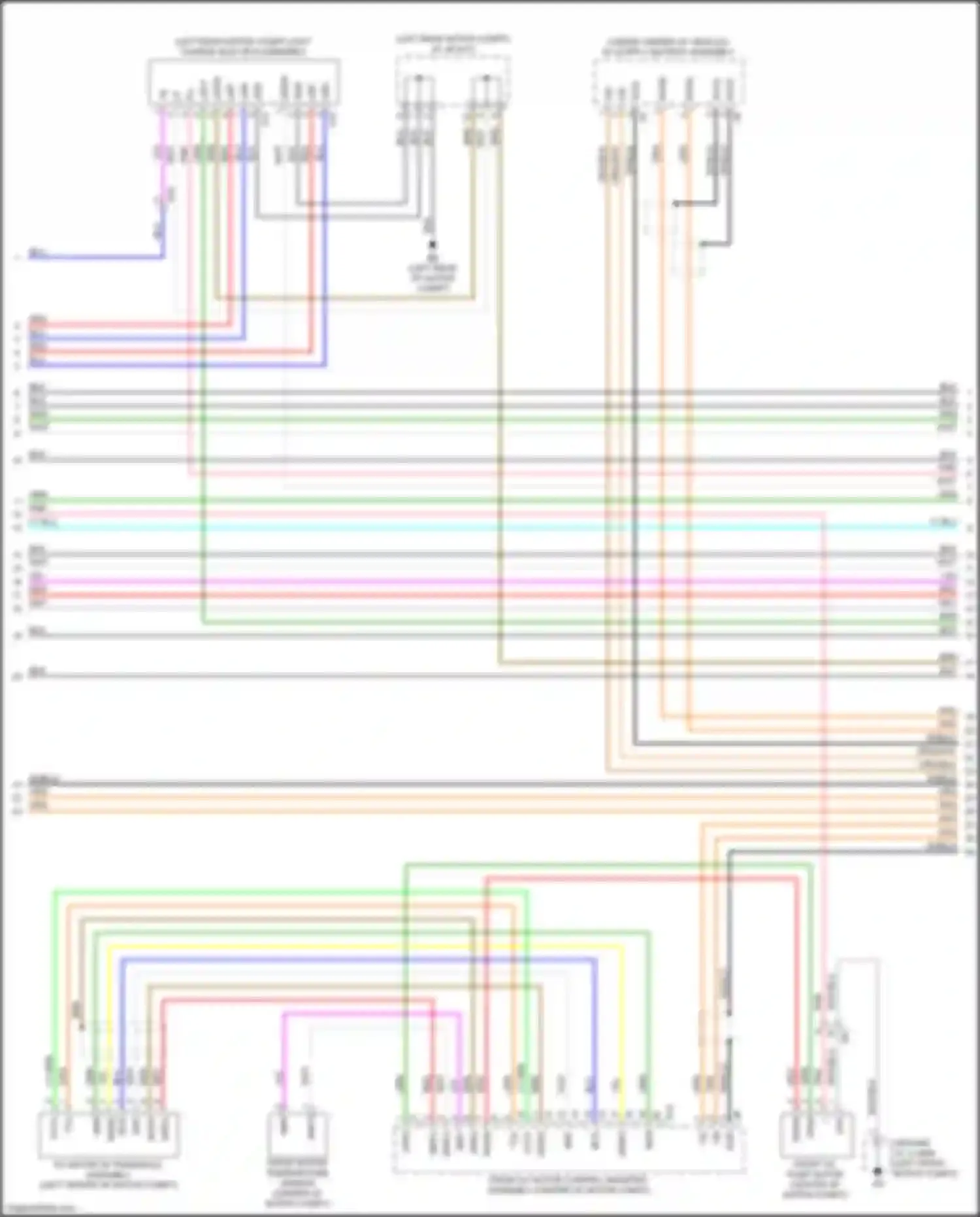 Wiring diagram front motor temperature sensor for Toyota bZ4X I (2022-2024) (2 of 2)