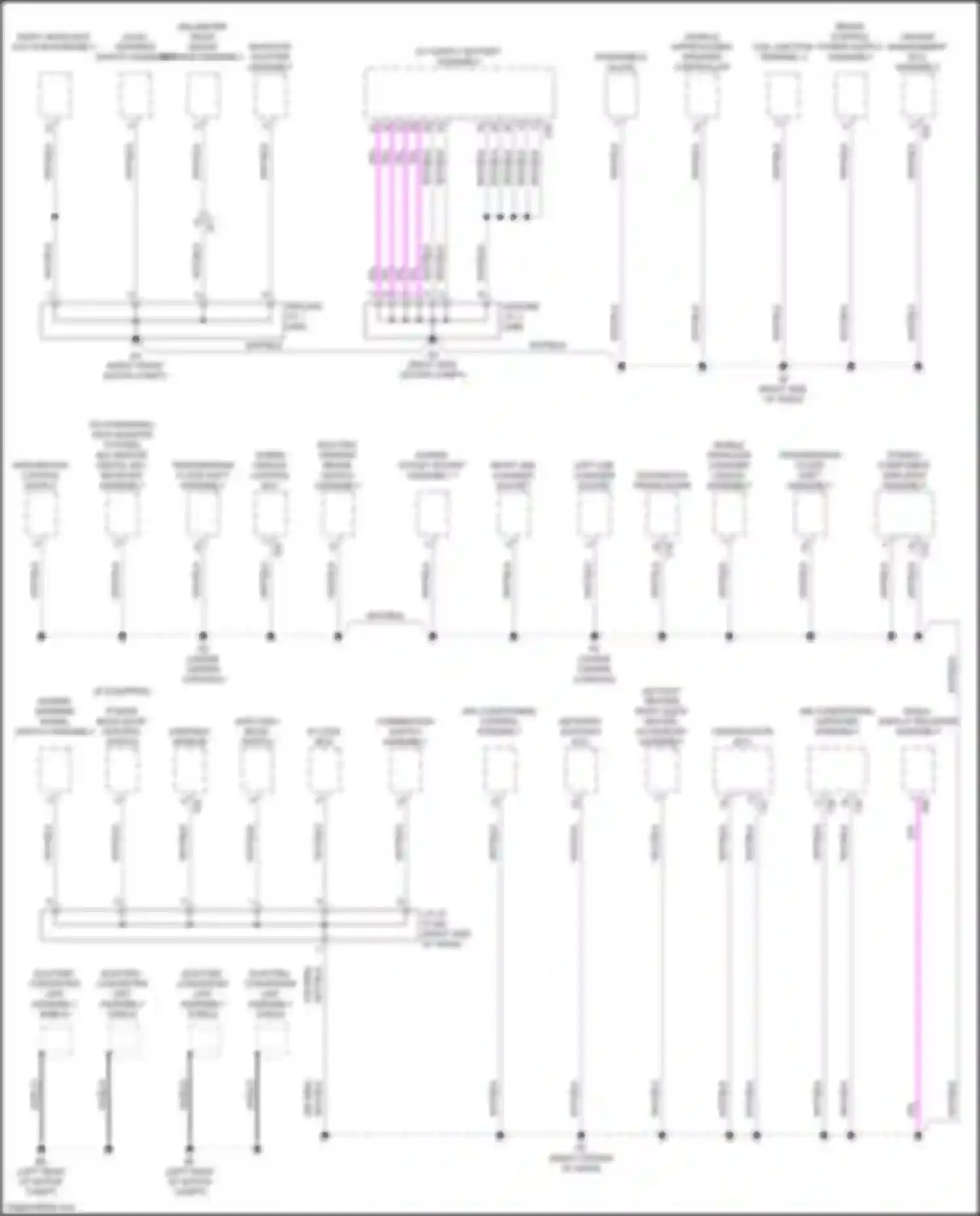 Wiring diagram hazard warning signal switch assembly for Toyota bZ4X I (2022-2024) (2 of 3)