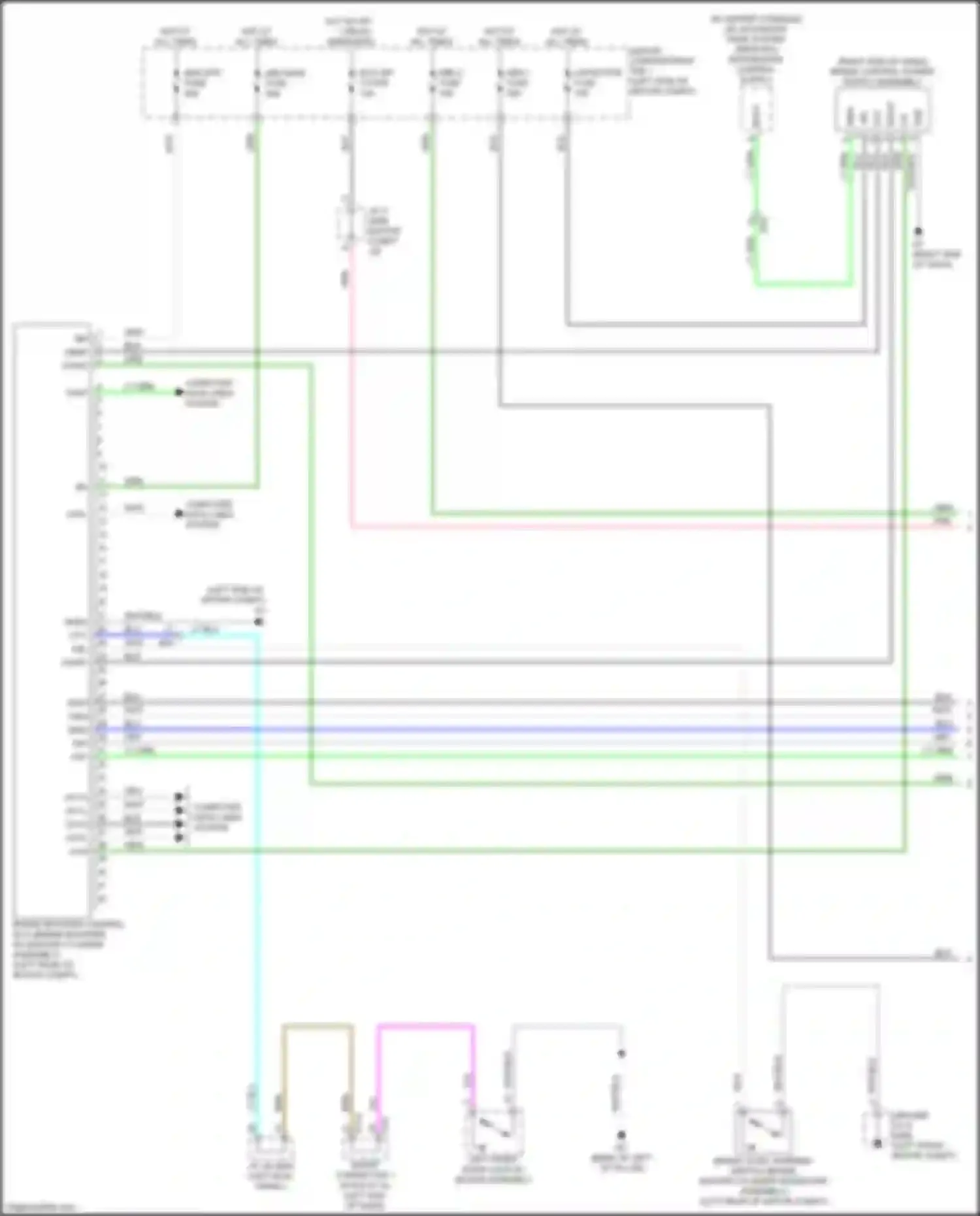 Wiring diagram integration control supply for Toyota bZ4X I (2022-2024) (1 of 8)