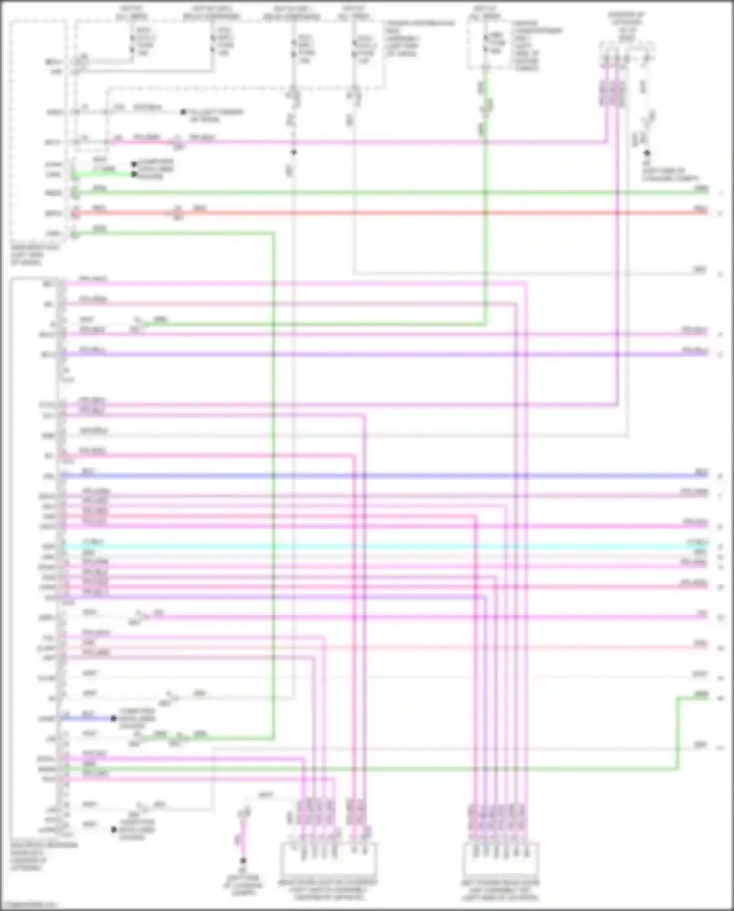 Wiring diagram left power back door unit assembly set for Toyota bZ4X I (2022-2024) (1 of 1)