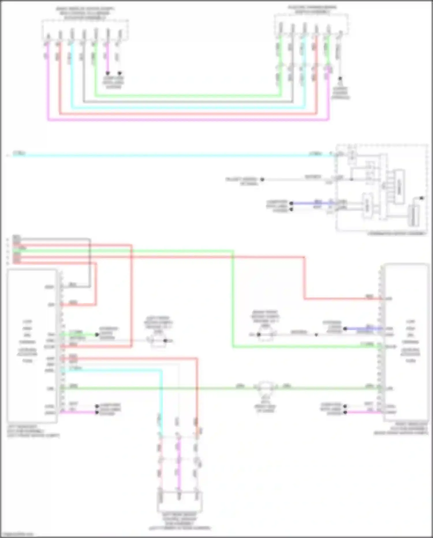 Wiring diagram leveling actuator for Toyota bZ4X I (2022-2024) (1 of 1)