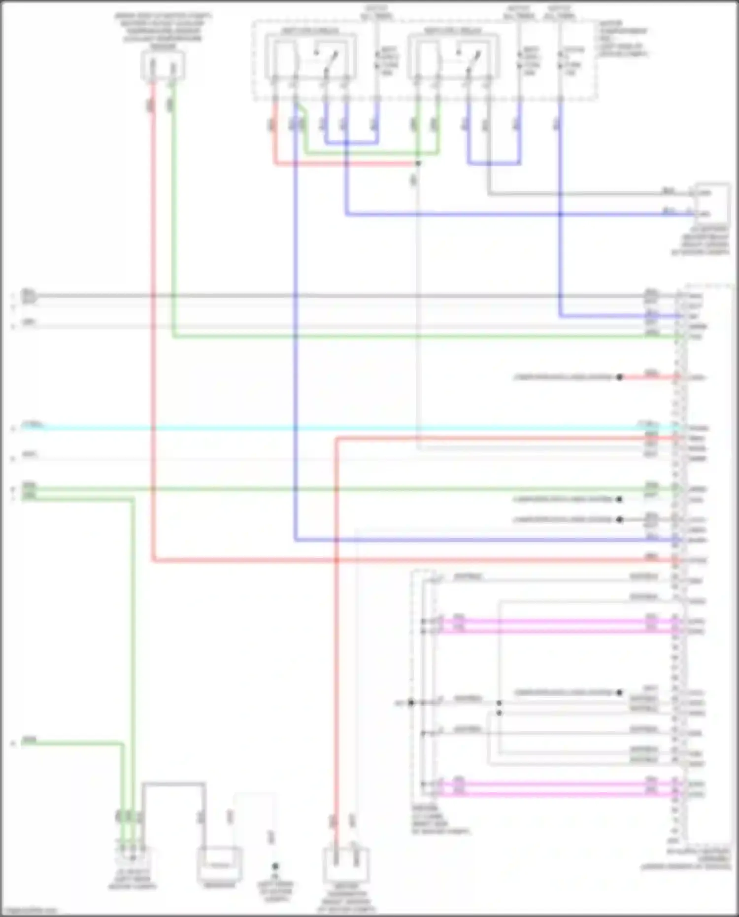 Wiring diagram motor compartment r/b 1 for Toyota bZ4X I (2022-2024) (33 of 40)