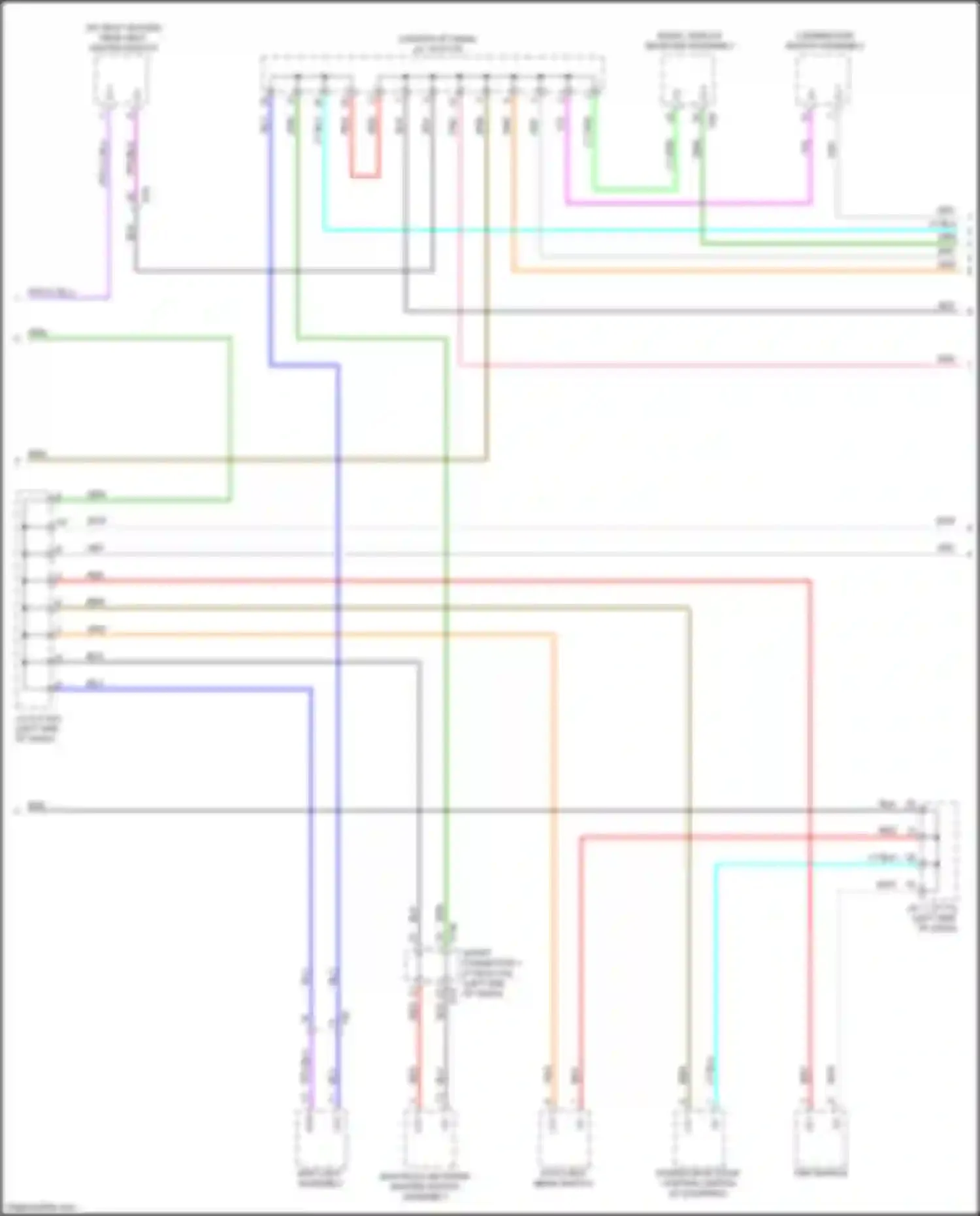 Wiring diagram power back door control switch for Toyota bZ4X I (2022-2024) (5 of 7)