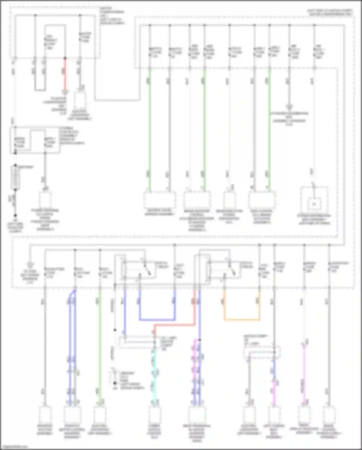 Wiring diagram radiator shutter assembly for Toyota bZ4X I (2022-2024) (3 of 4)