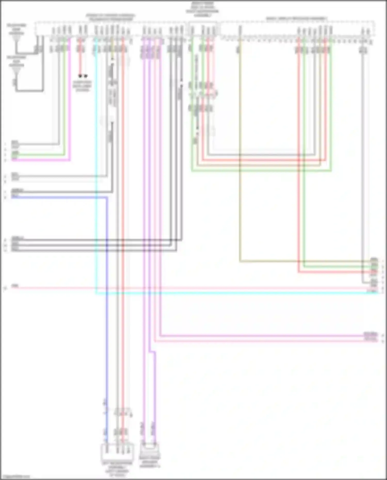 Wiring diagram radio, display receiver assembly for Toyota bZ4X I (2022-2024) (17 of 22)
