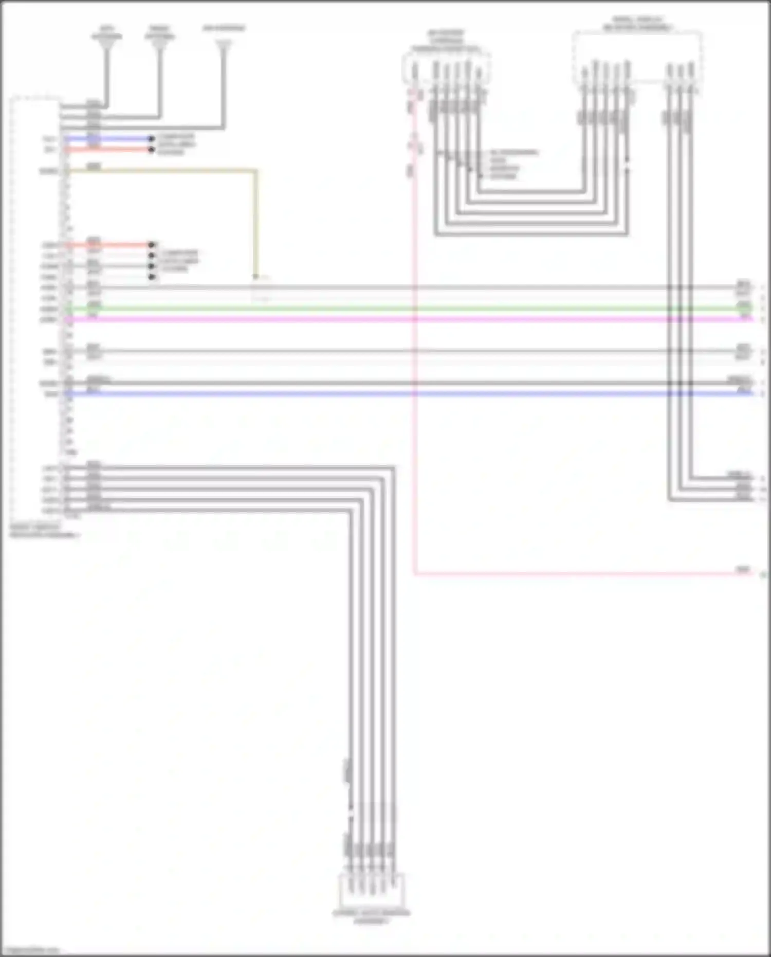 Wiring diagram stereo jack adapter assembly for Toyota bZ4X I (2022-2024) (2 of 4)