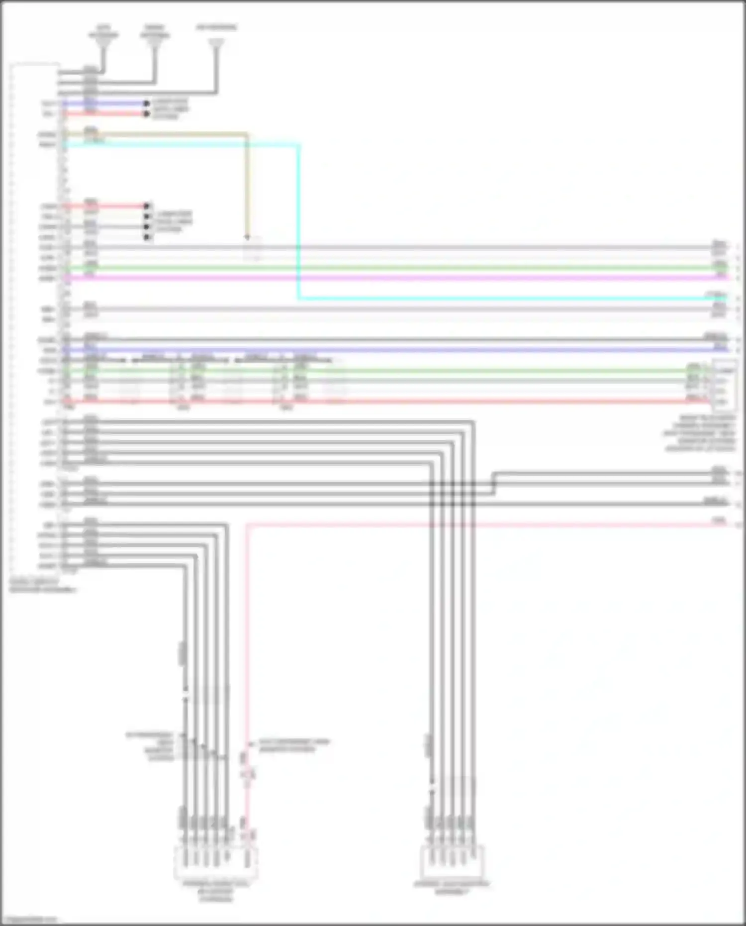 Wiring diagram stereo jack adapter assembly for Toyota bZ4X I (2022-2024) (1 of 4)