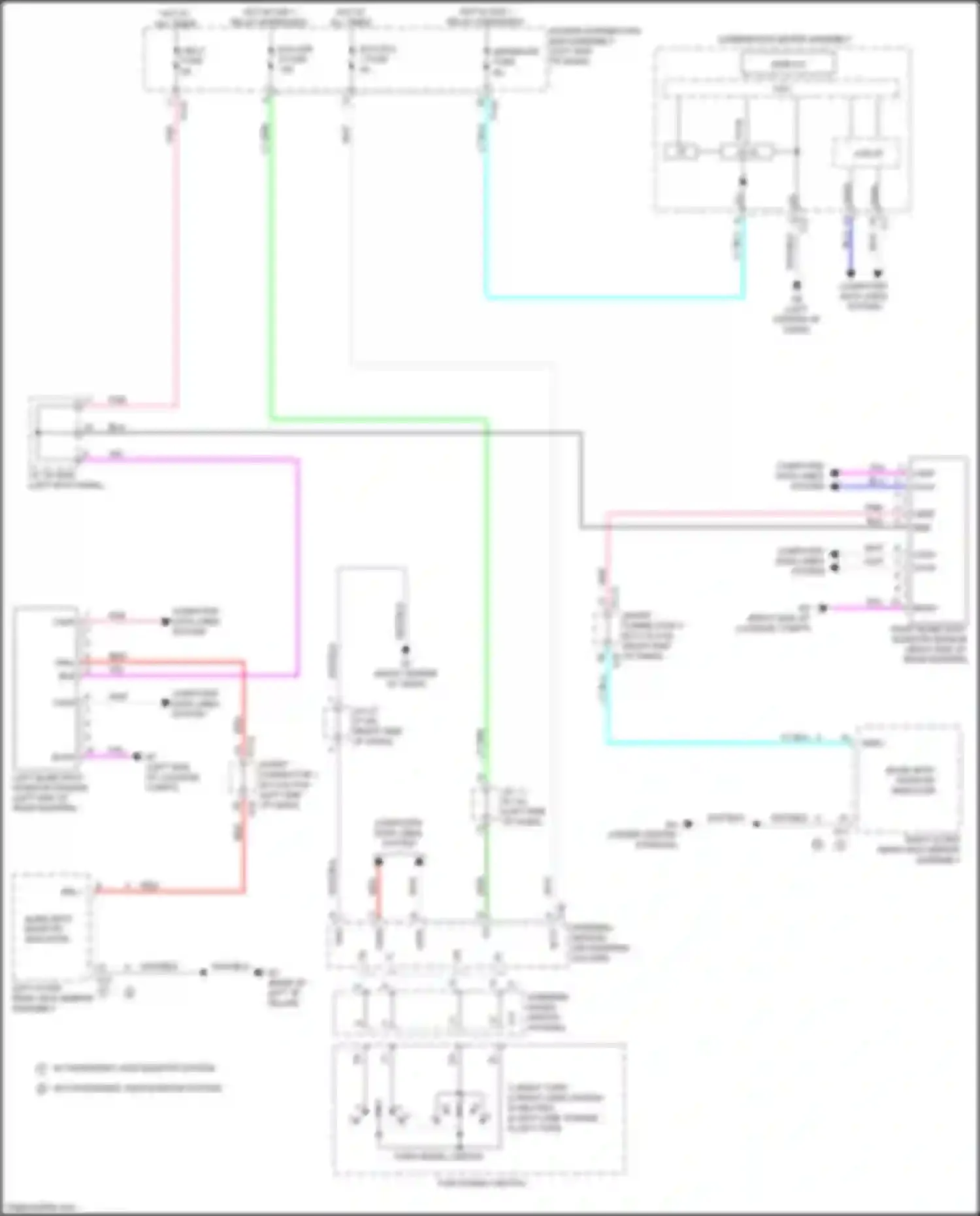 Wiring diagram turn signal switch for Toyota bZ4X I (2022-2024) (1 of 6)