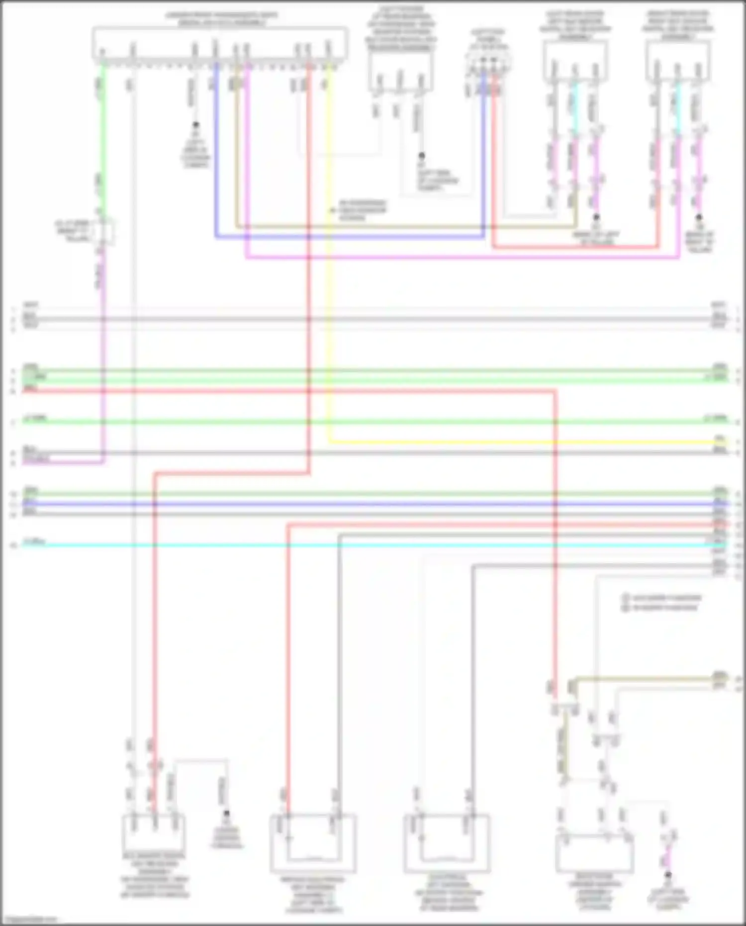 Wiring diagram w/ entry function for Toyota bZ4X I (2022-2024) (4 of 8)