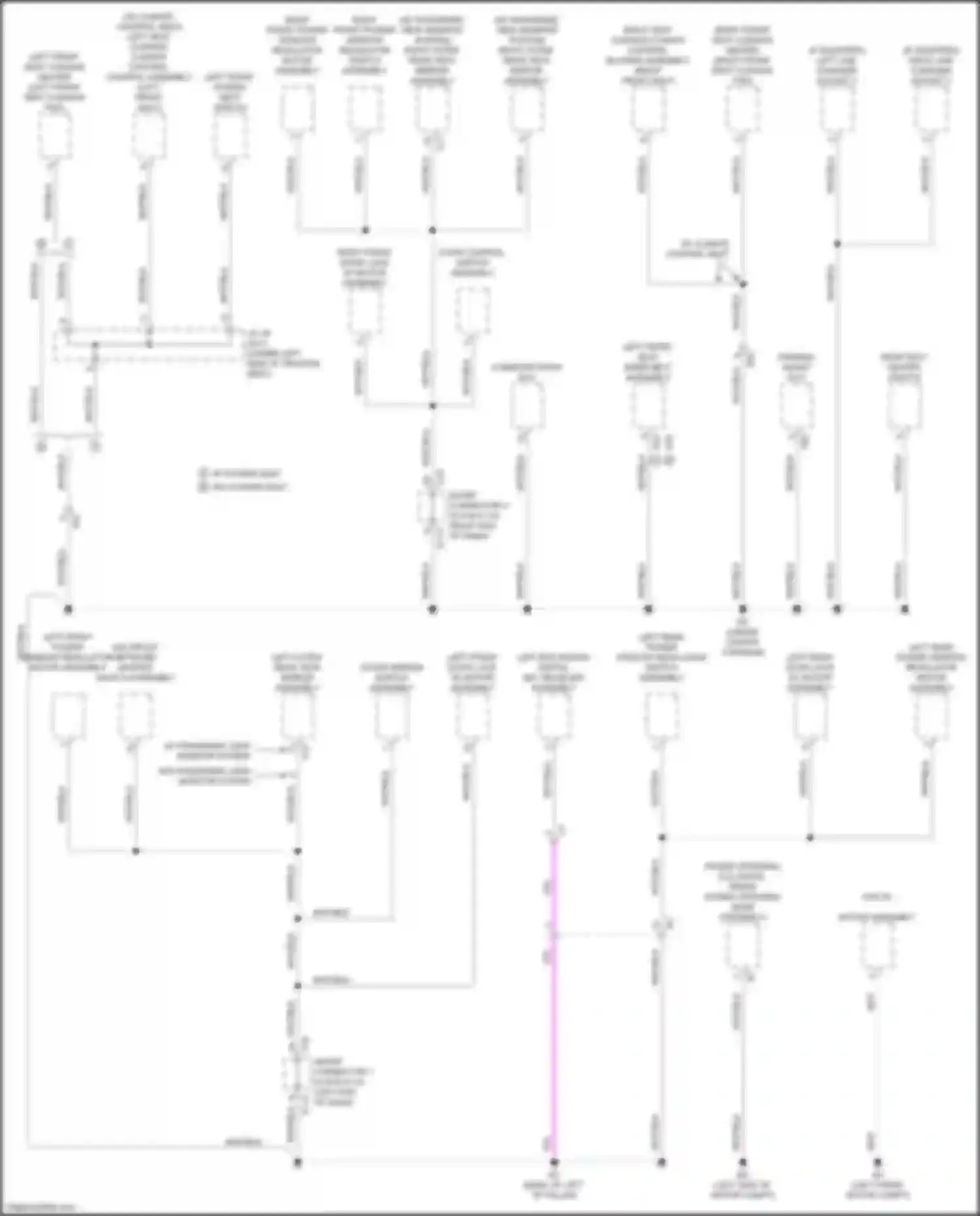 Wiring diagram w/ panoramic view monitor system w/o panoramic view monitor system for Toyota bZ4X I (2022-2024) (1 of 1)