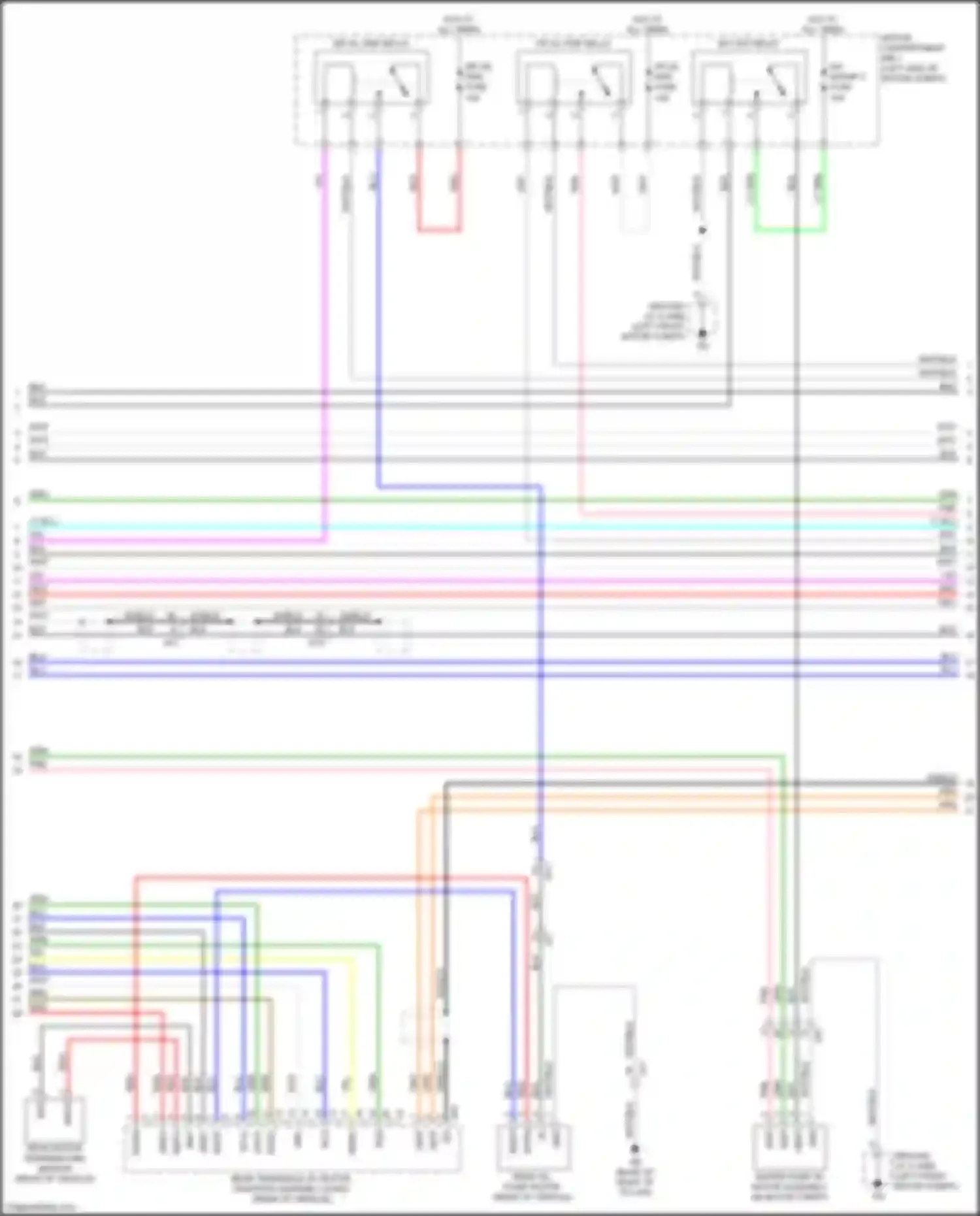 Wiring diagram water pump w/ motor assembly for Toyota bZ4X I (2022-2024) (4 of 4)