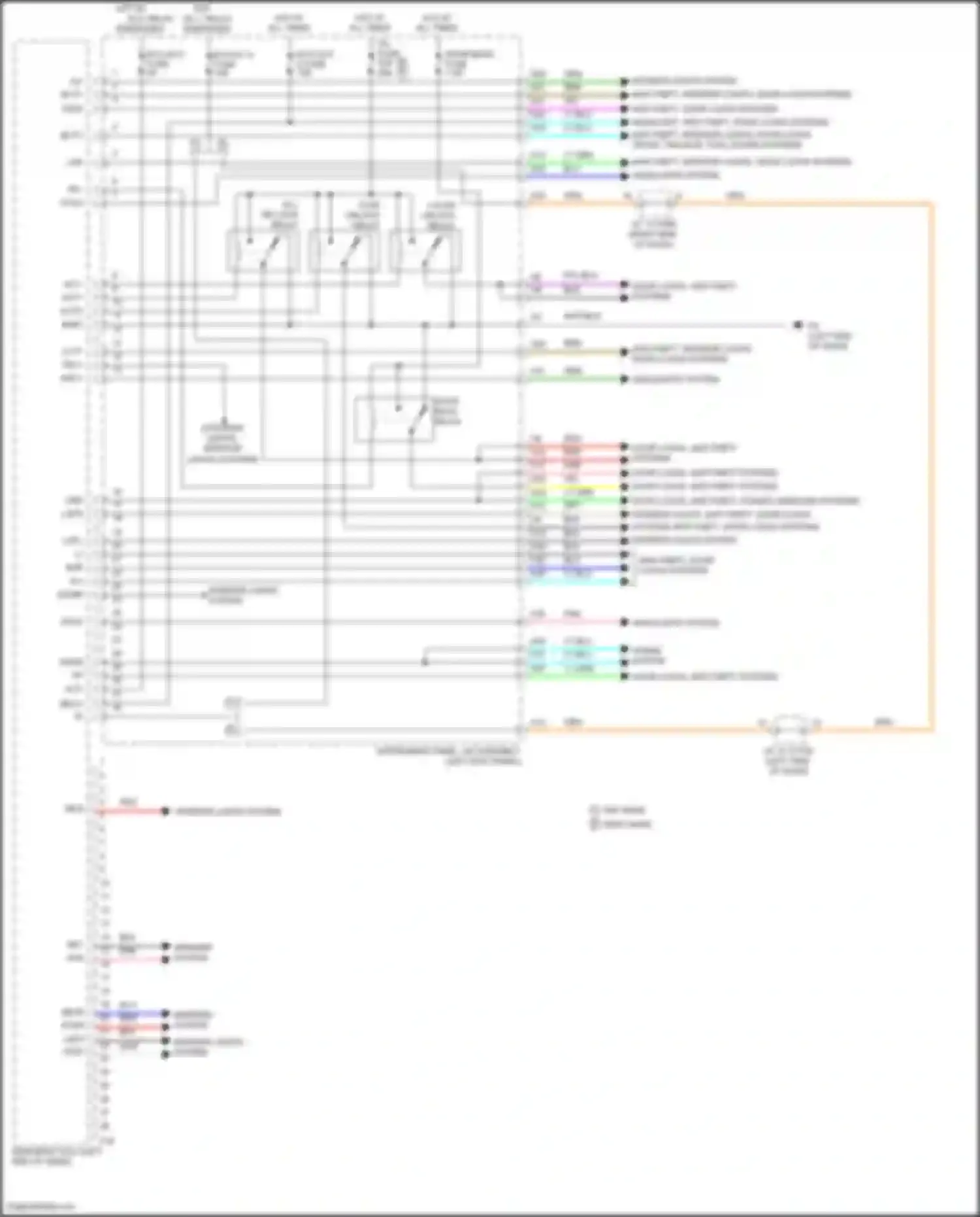 C-HR Toyota I facelift (2019-2023): Body control modules circuit (1 of 2)