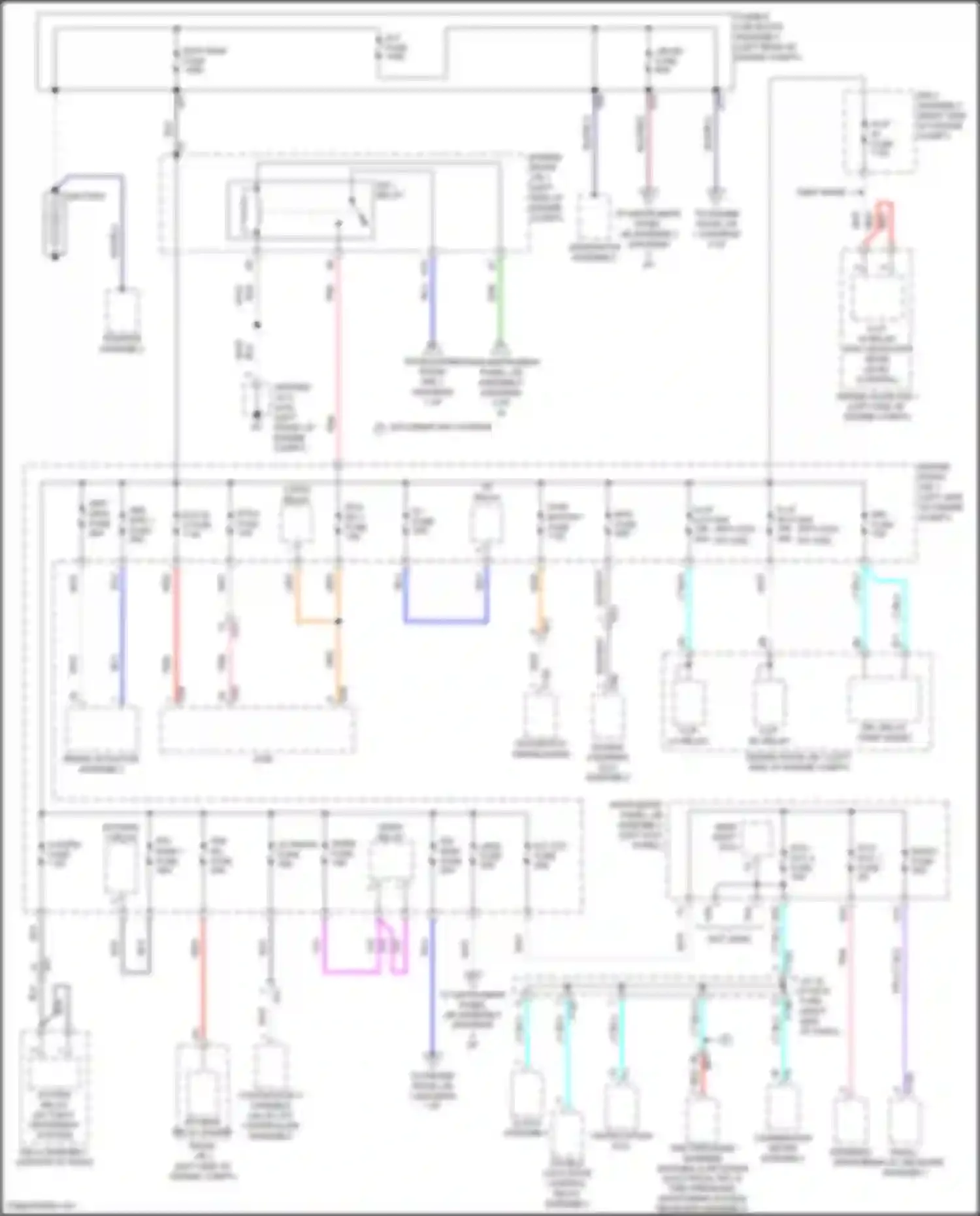 C-HR Toyota I facelift (2019-2023): Power distribution circuit (1 of 6)