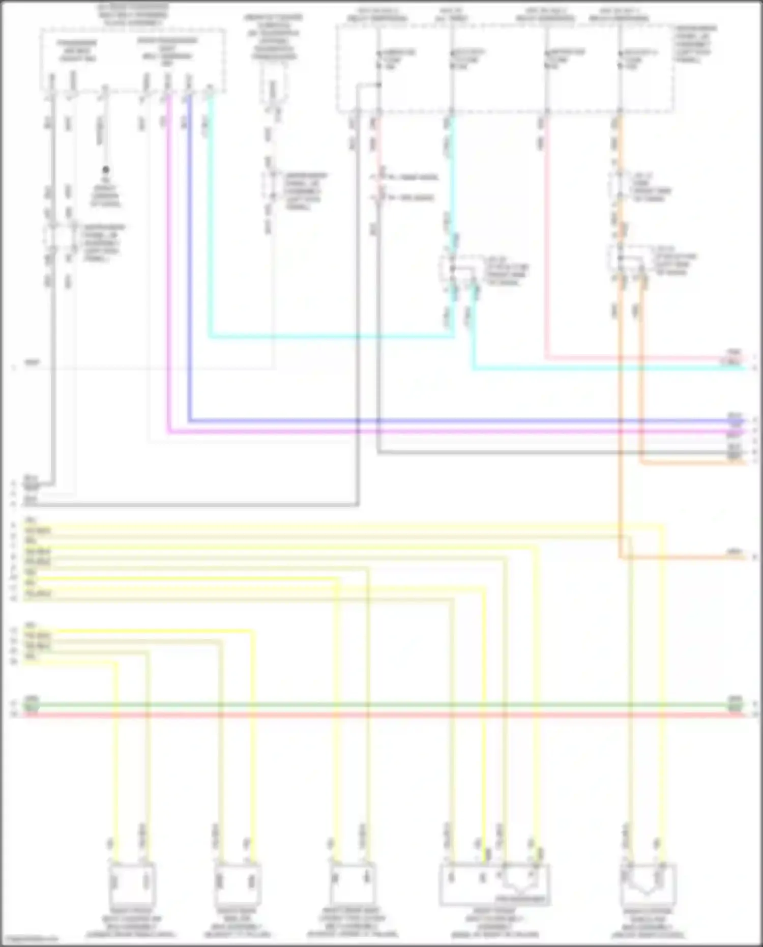 C-HR Toyota I facelift (2019-2023): Supplemental restraints circuit (2 of 4)