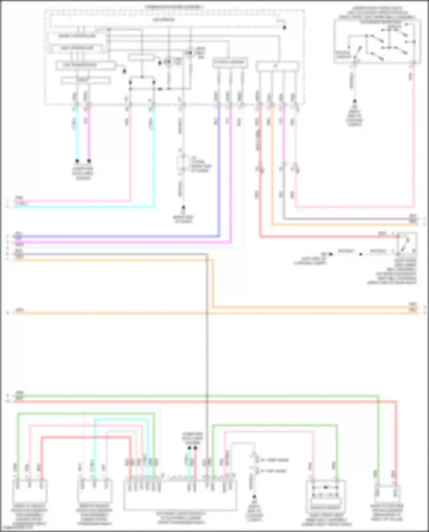 C-HR Toyota I facelift (2019-2023): Supplemental restraints circuit (3 of 4)