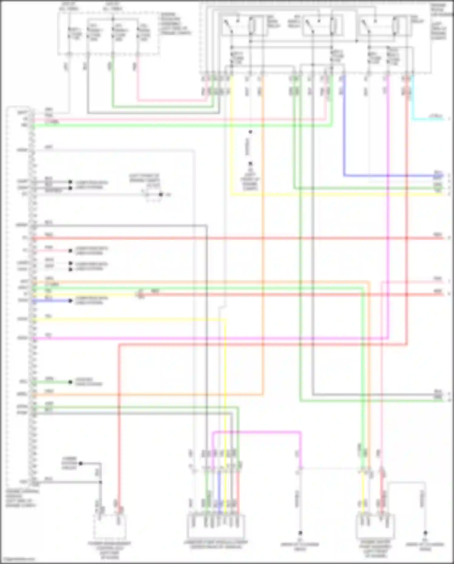 Camry US Market Toyota XV50 facelift (2014-2017): Wiring diagram engine performance 2.5l hybrid, engine controls circuit (1 of 4)