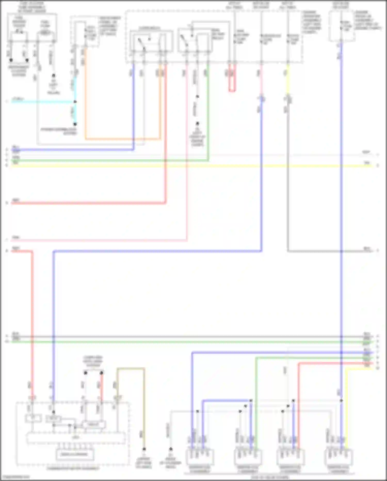 Camry US Market Toyota XV50 facelift (2014-2017): Wiring diagram engine performance 2.5l hybrid, engine controls circuit (2 of 4)