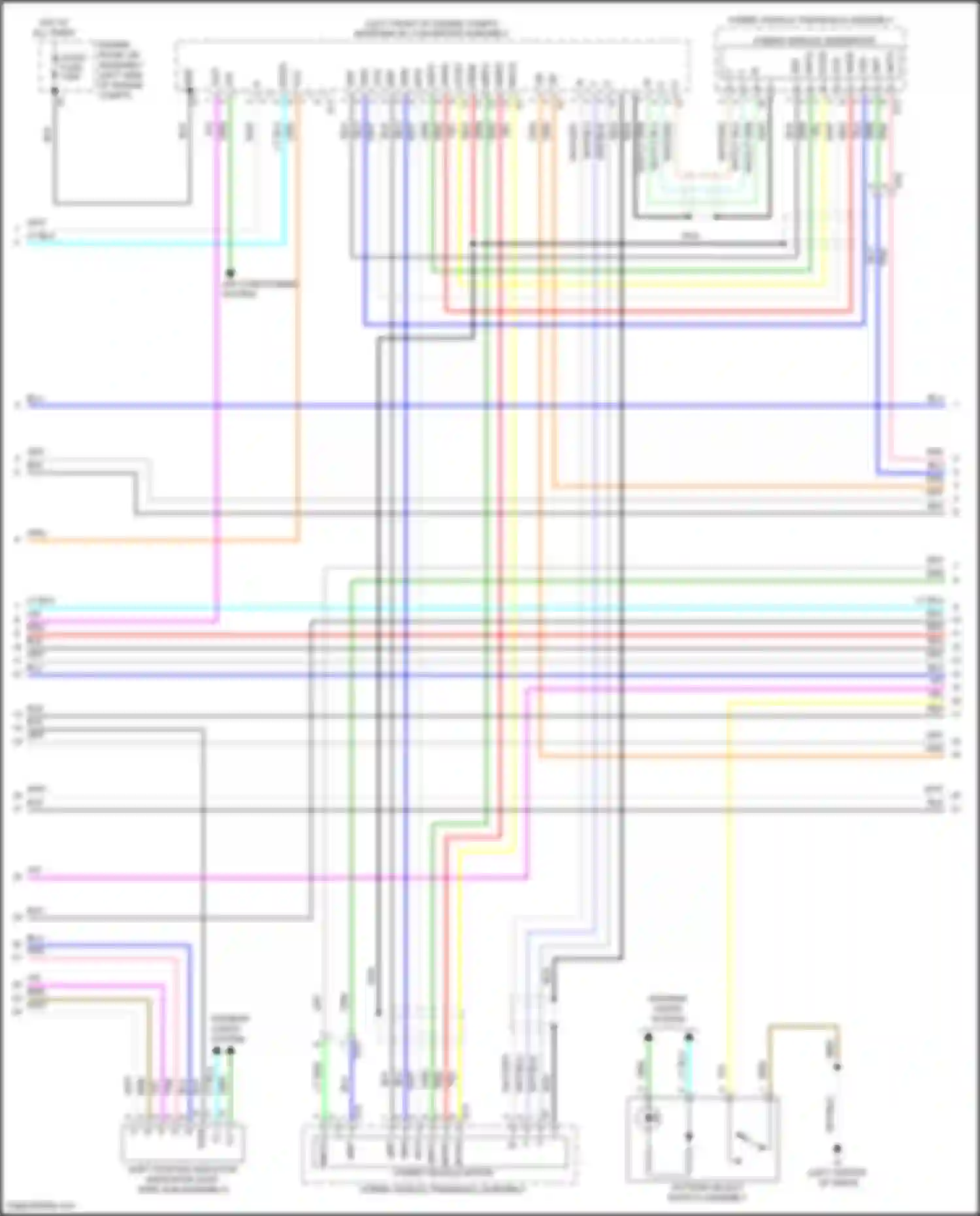 Camry US Market Toyota XV50 facelift (2014-2017): Wiring diagram engine performance 2.5l hybrid, hybrid system circuit (4 of 7)