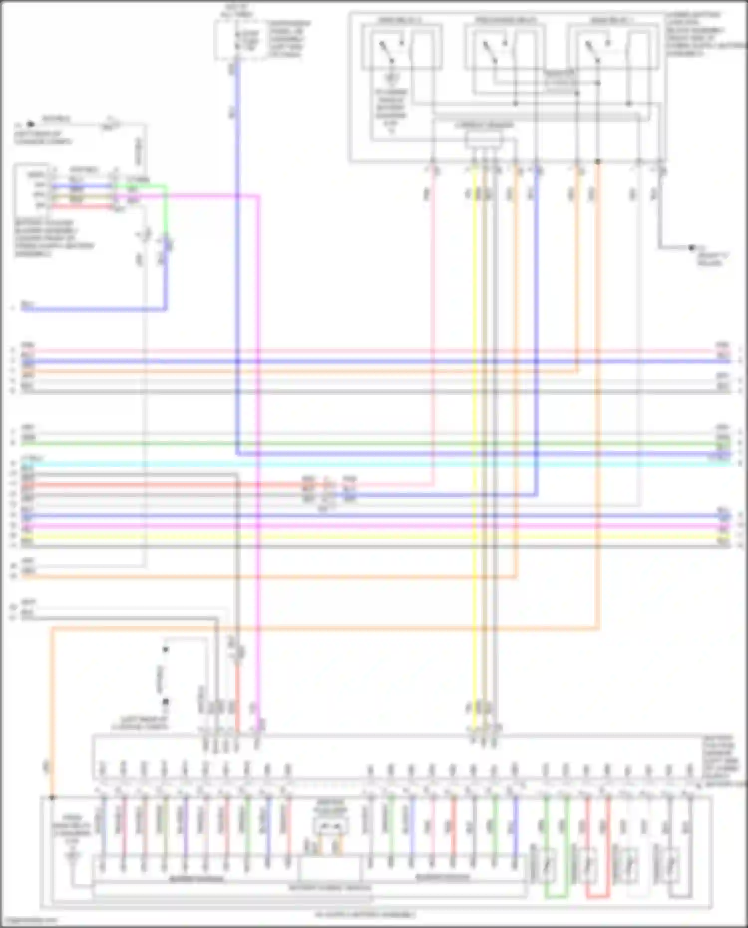 Camry US Market Toyota XV50 facelift (2014-2017): Wiring diagram engine performance 2.5l hybrid, hybrid system circuit (5 of 7)
