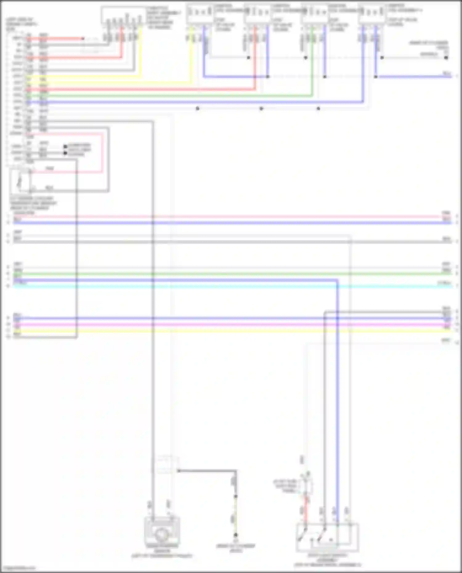 Camry US Market Toyota XV50 facelift (2014-2017): Wiring diagram engine performance 2.5l hybrid, hybrid system circuit (6 of 7)