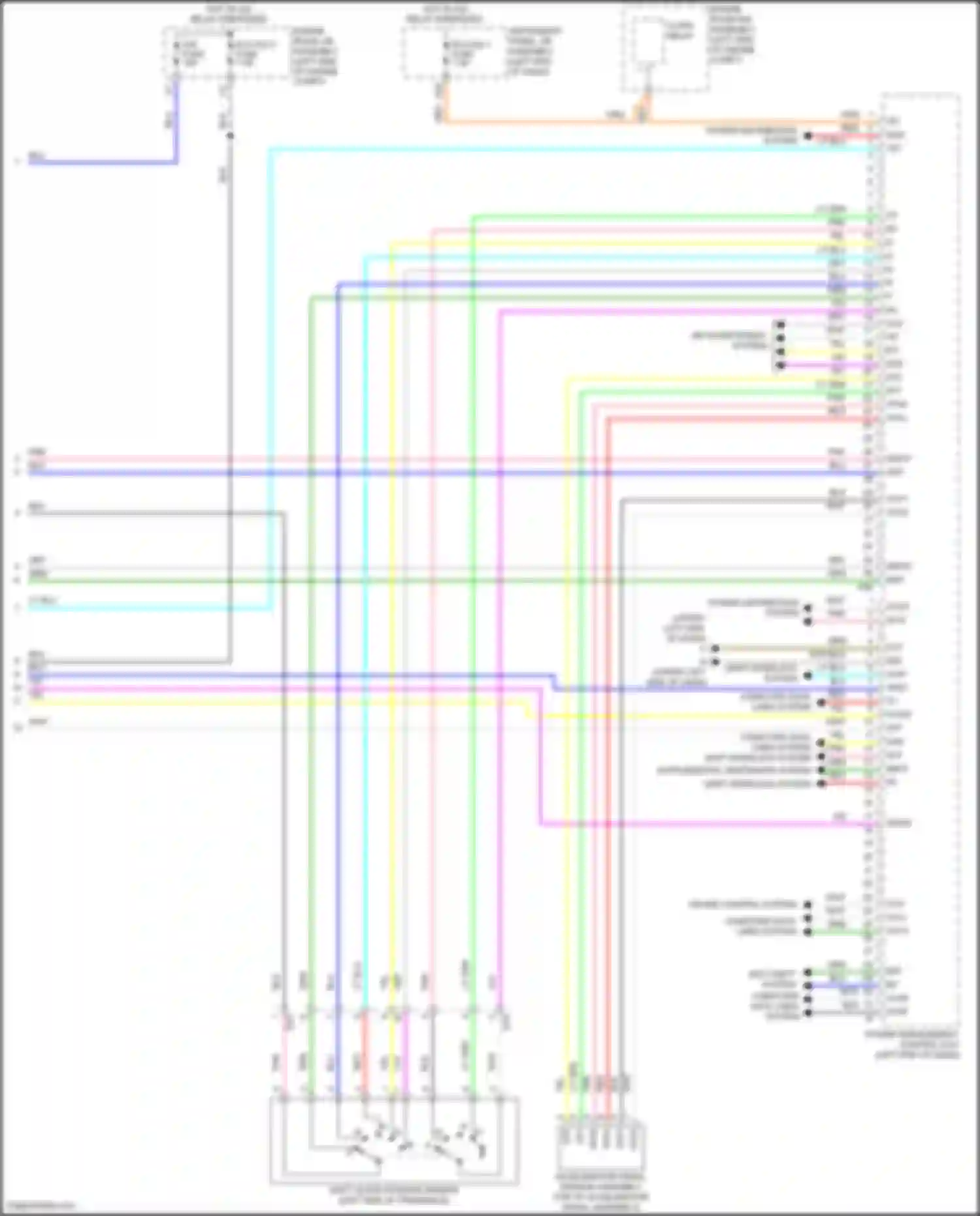 Camry US Market Toyota XV50 facelift (2014-2017): Wiring diagram engine performance 2.5l hybrid, hybrid system circuit (7 of 7)