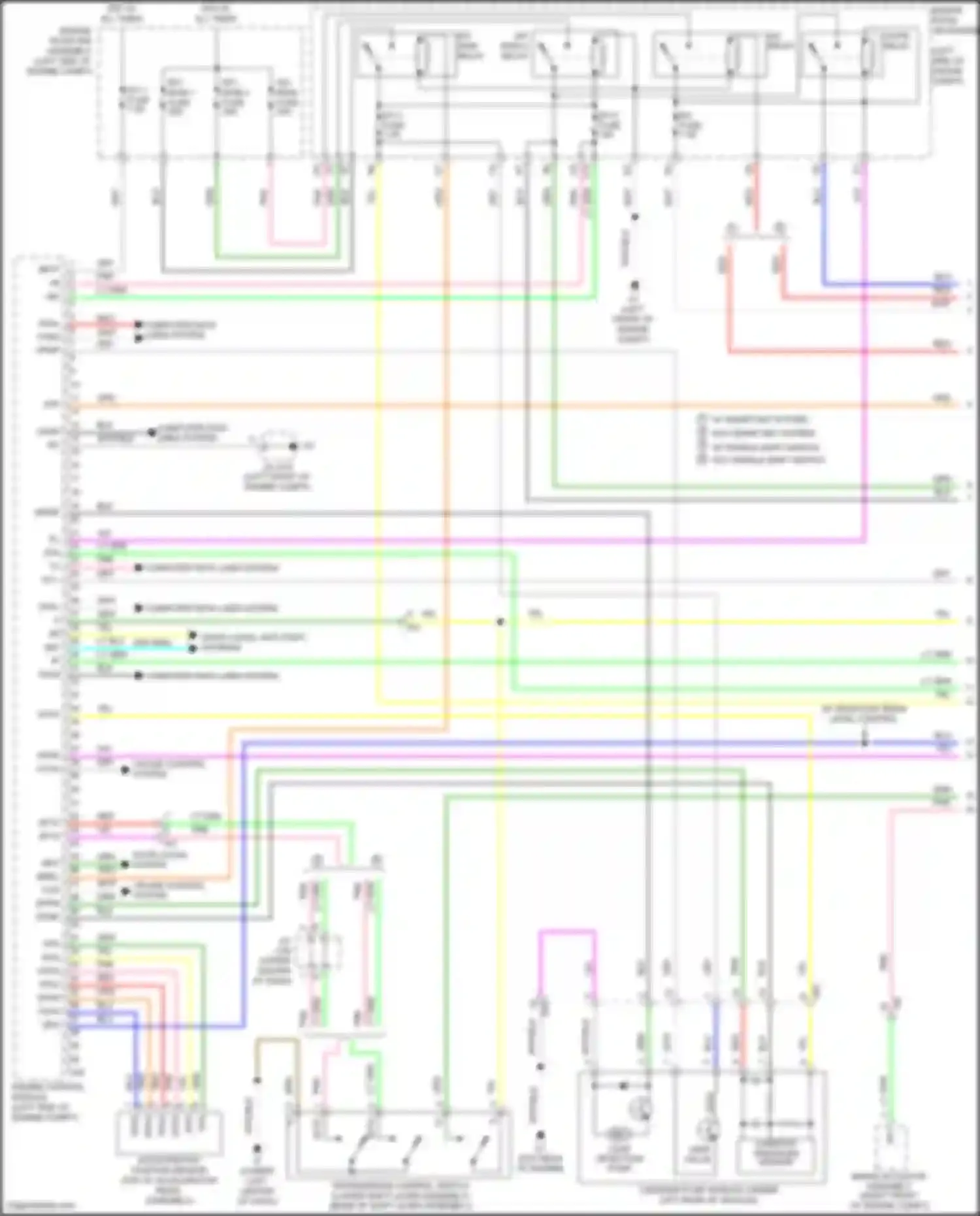 Camry US Market Toyota XV50 facelift (2014-2017): Wiring diagram engine performance 2.5l (1 of 6)